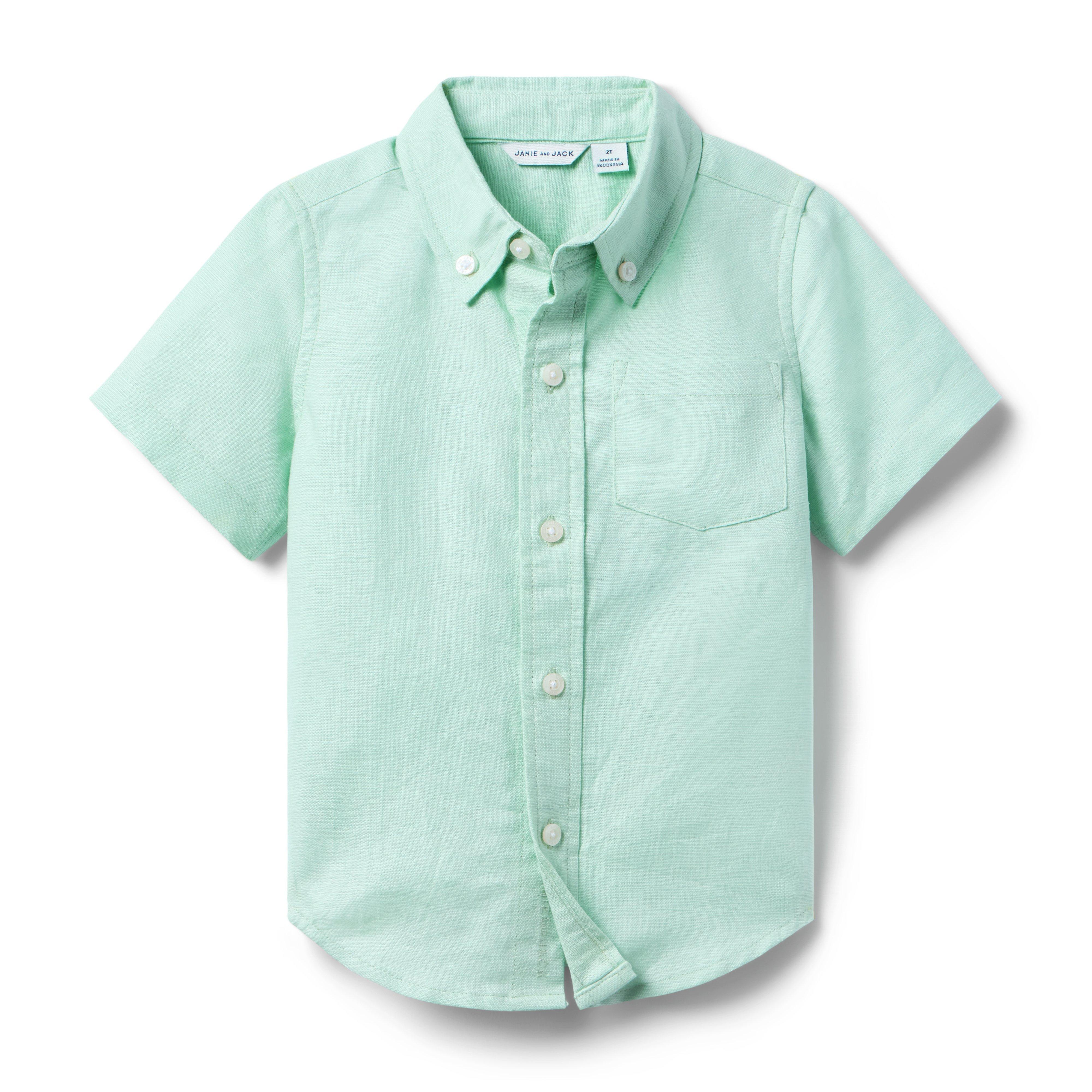 Janie and Jack Linen-Cotton Shirt
