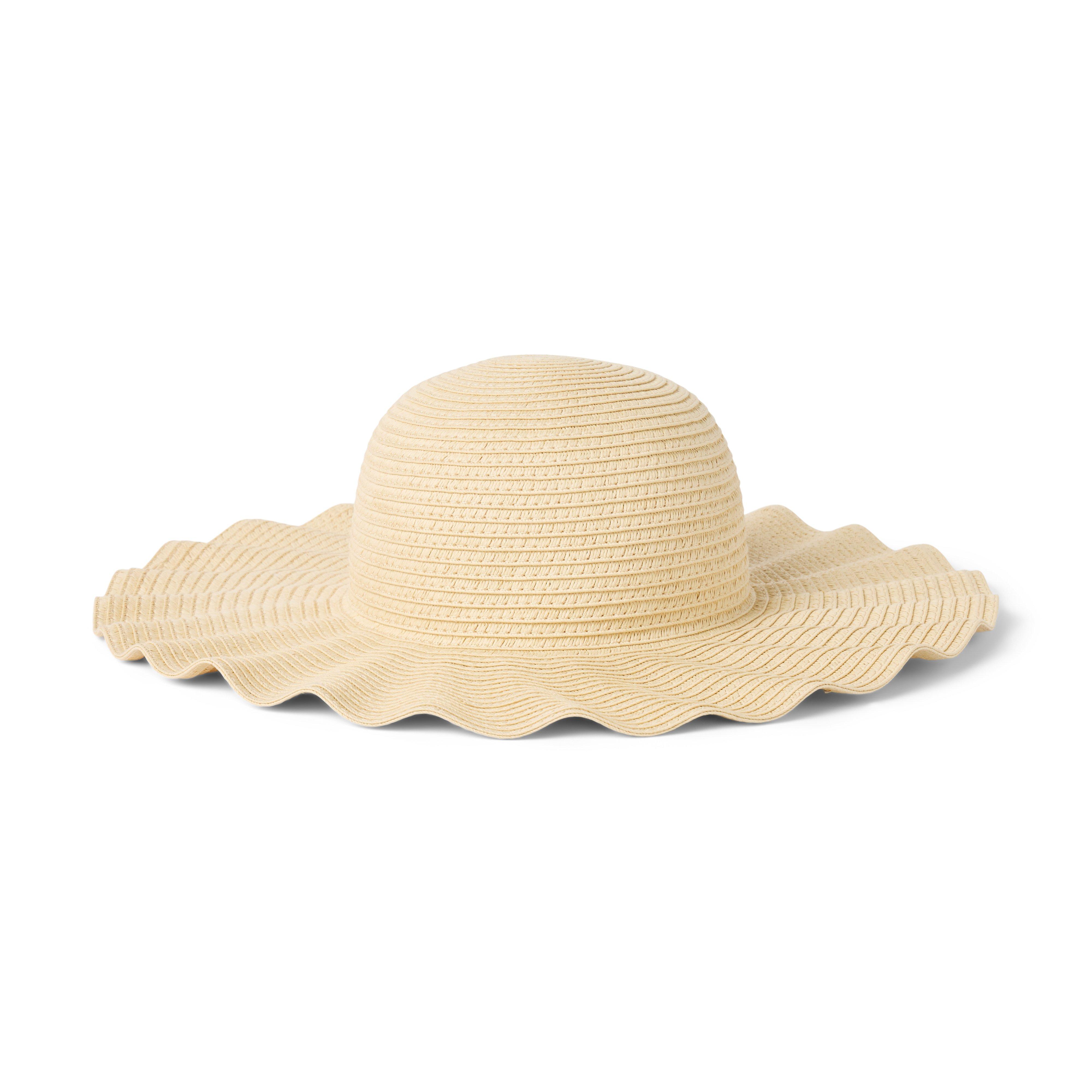 Janie and Jack Straw Ruffle Sun Hat