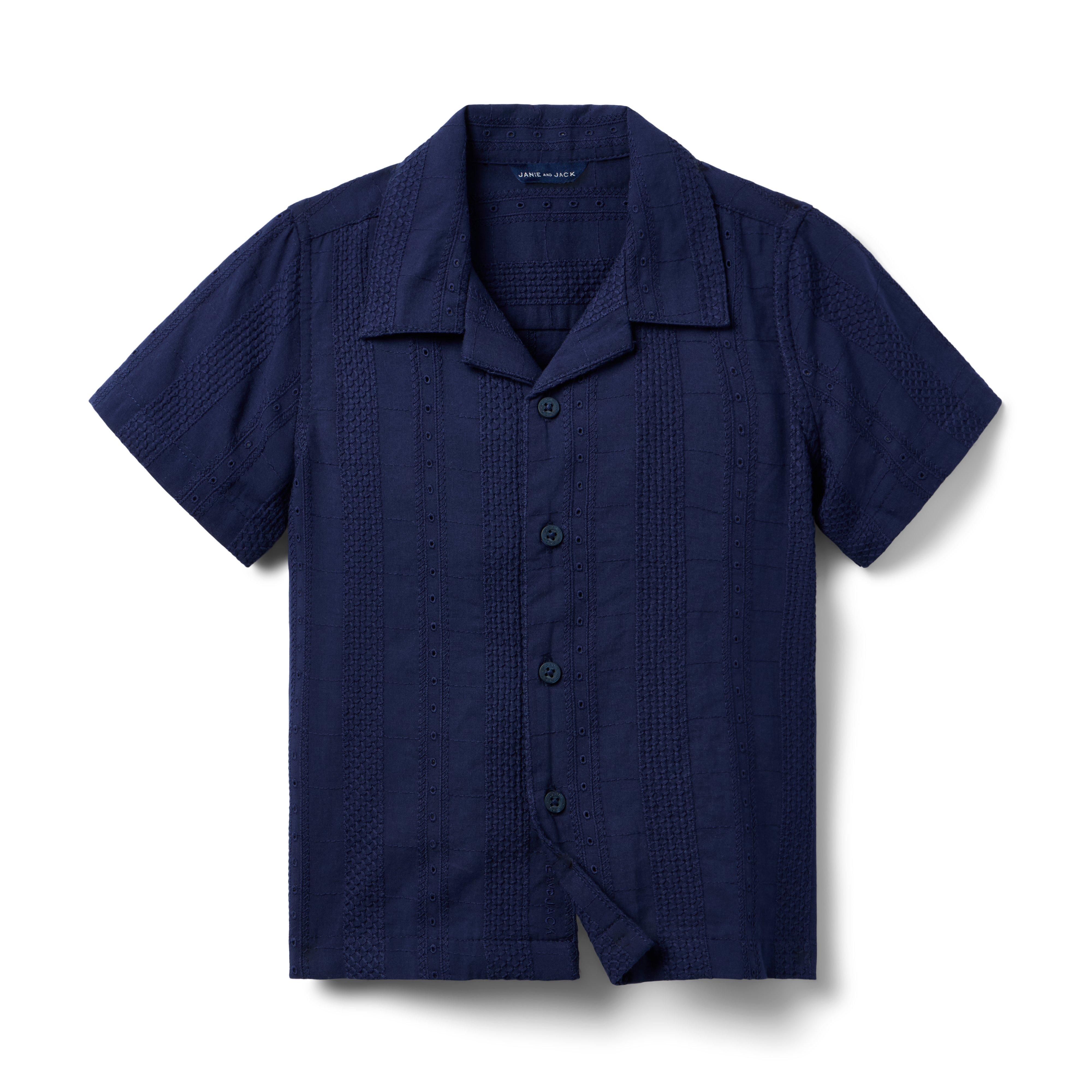 Janie and Jack The Eyelet Cabana Shirt