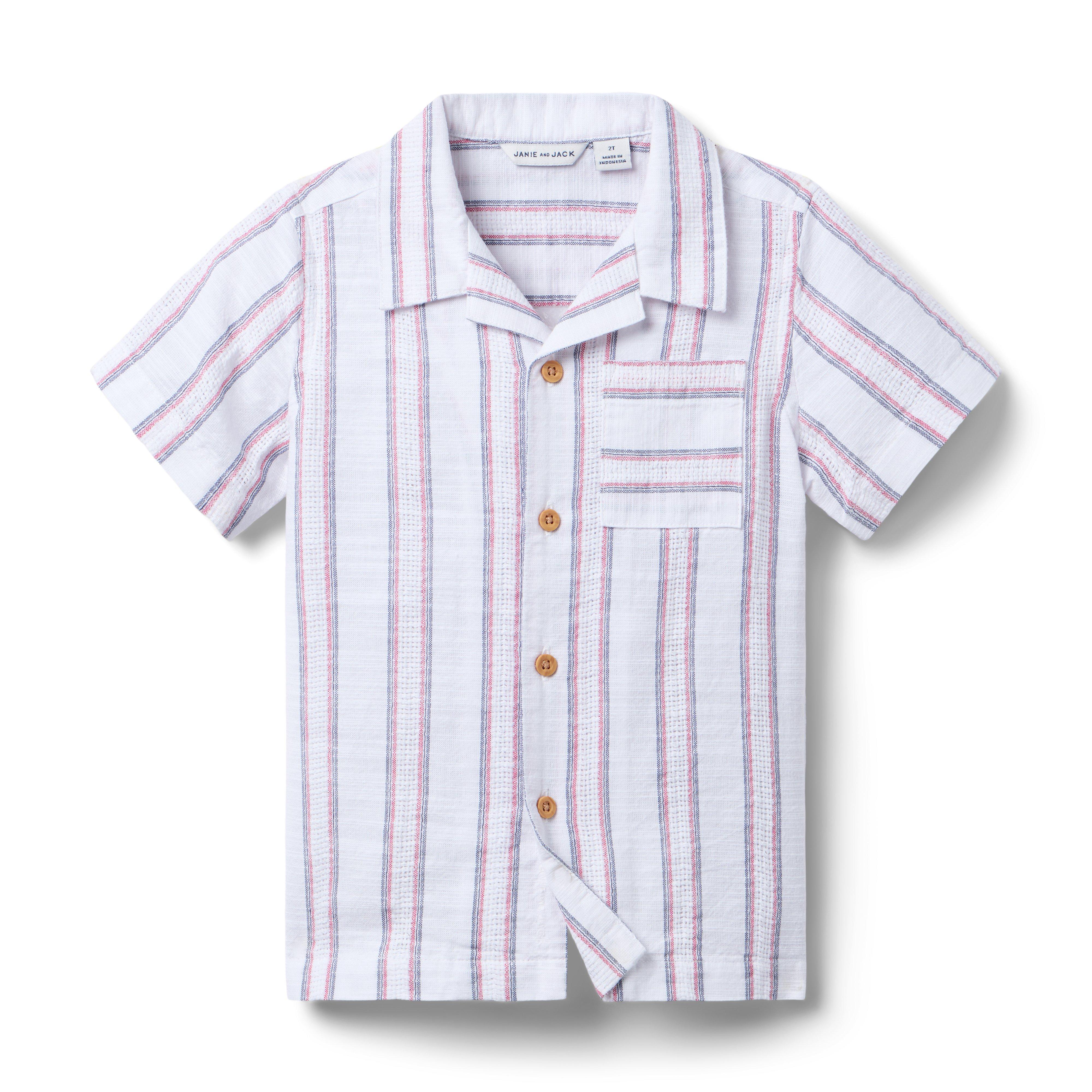 Janie and Jack Striped Jacquard Shirt