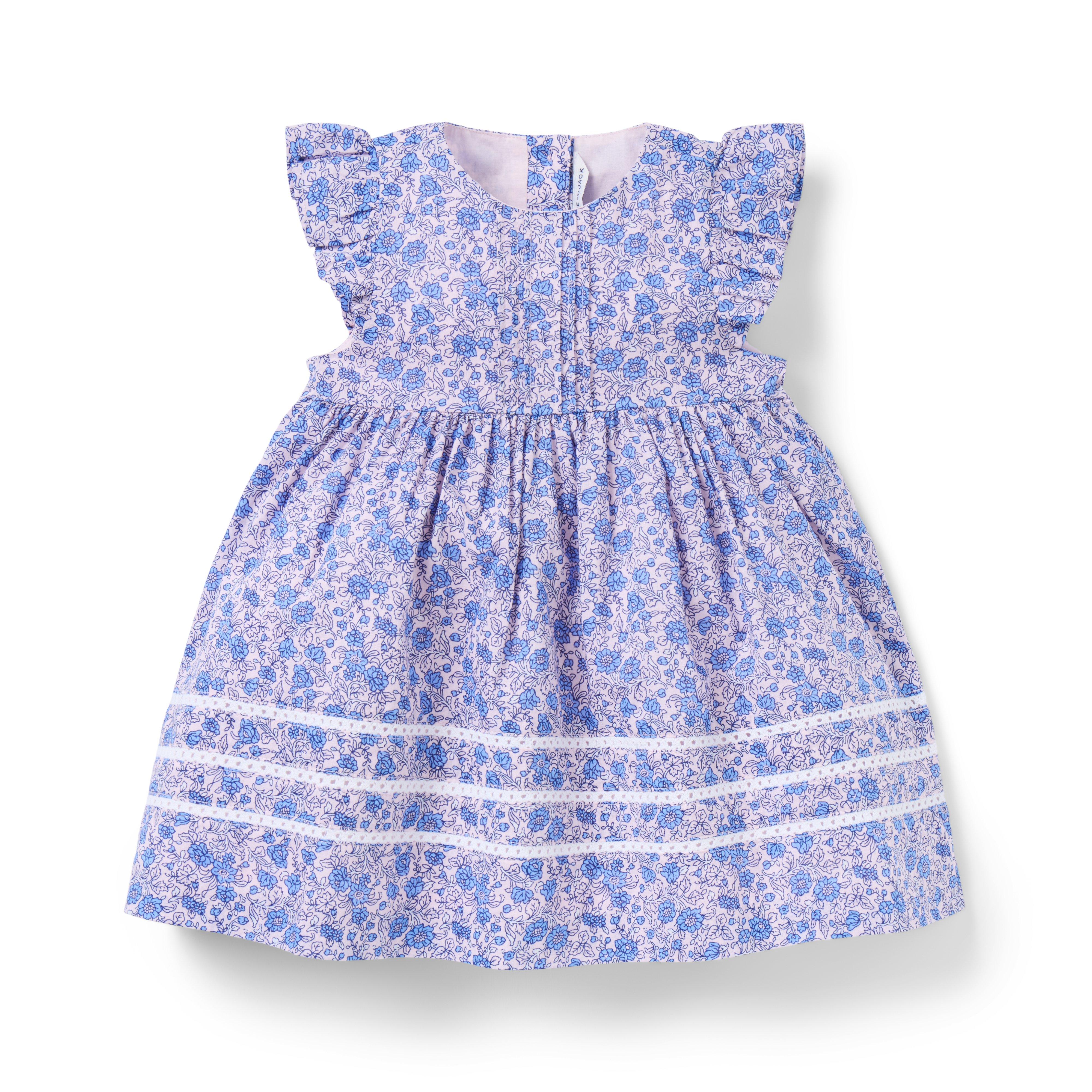 Janie and Jack Baby Floral Pintuck Dress
