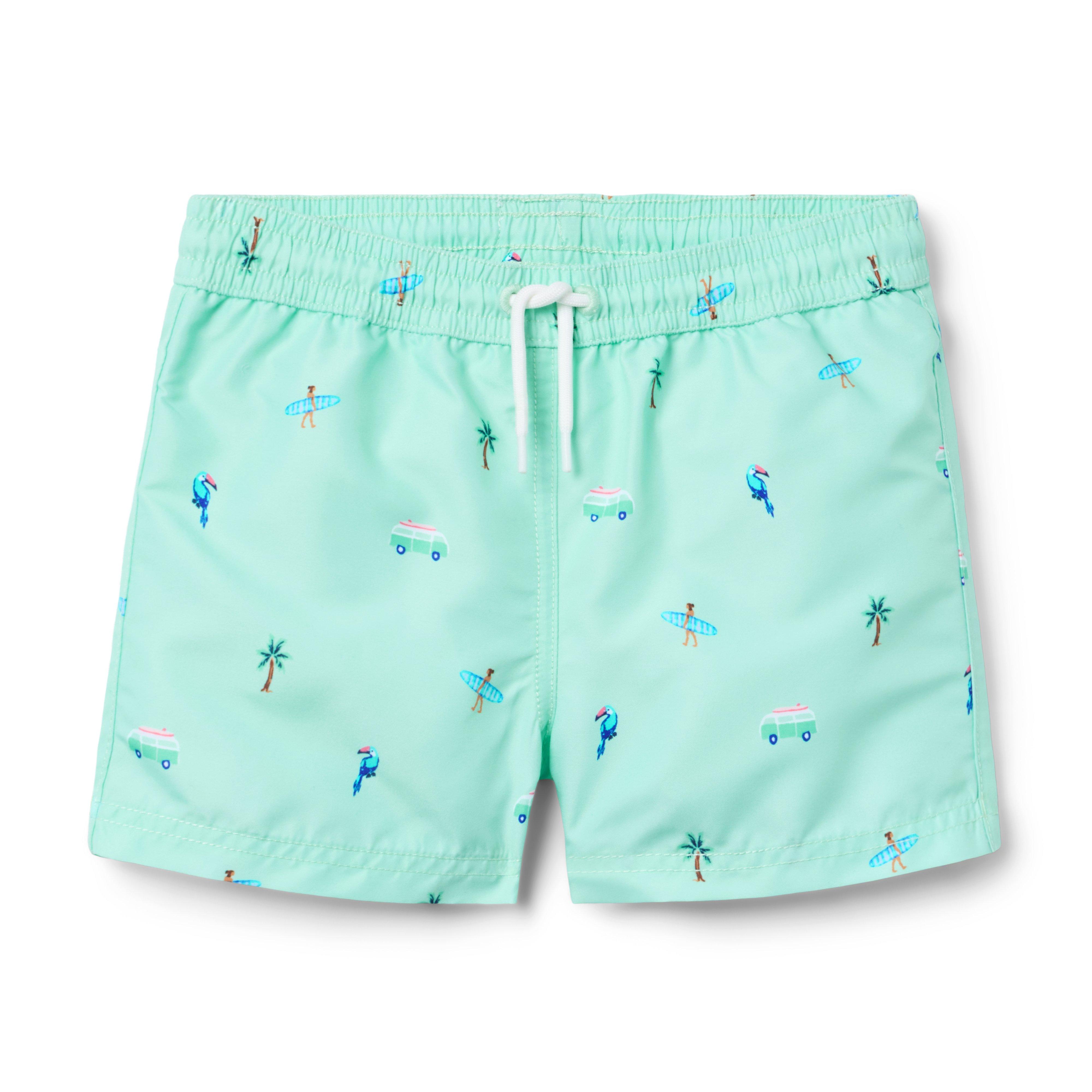 Janie and Jack Recycled Surfer Swim Trunk