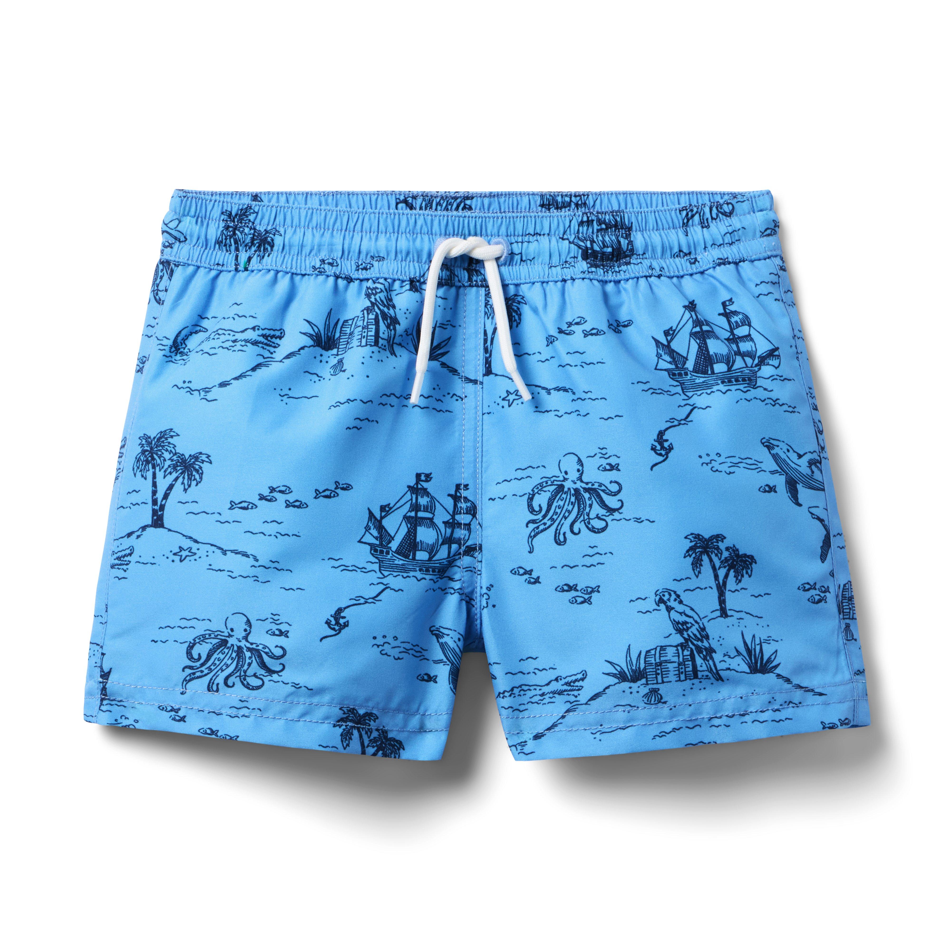 Janie and Jack Recycled Sea Days Swim Trunk