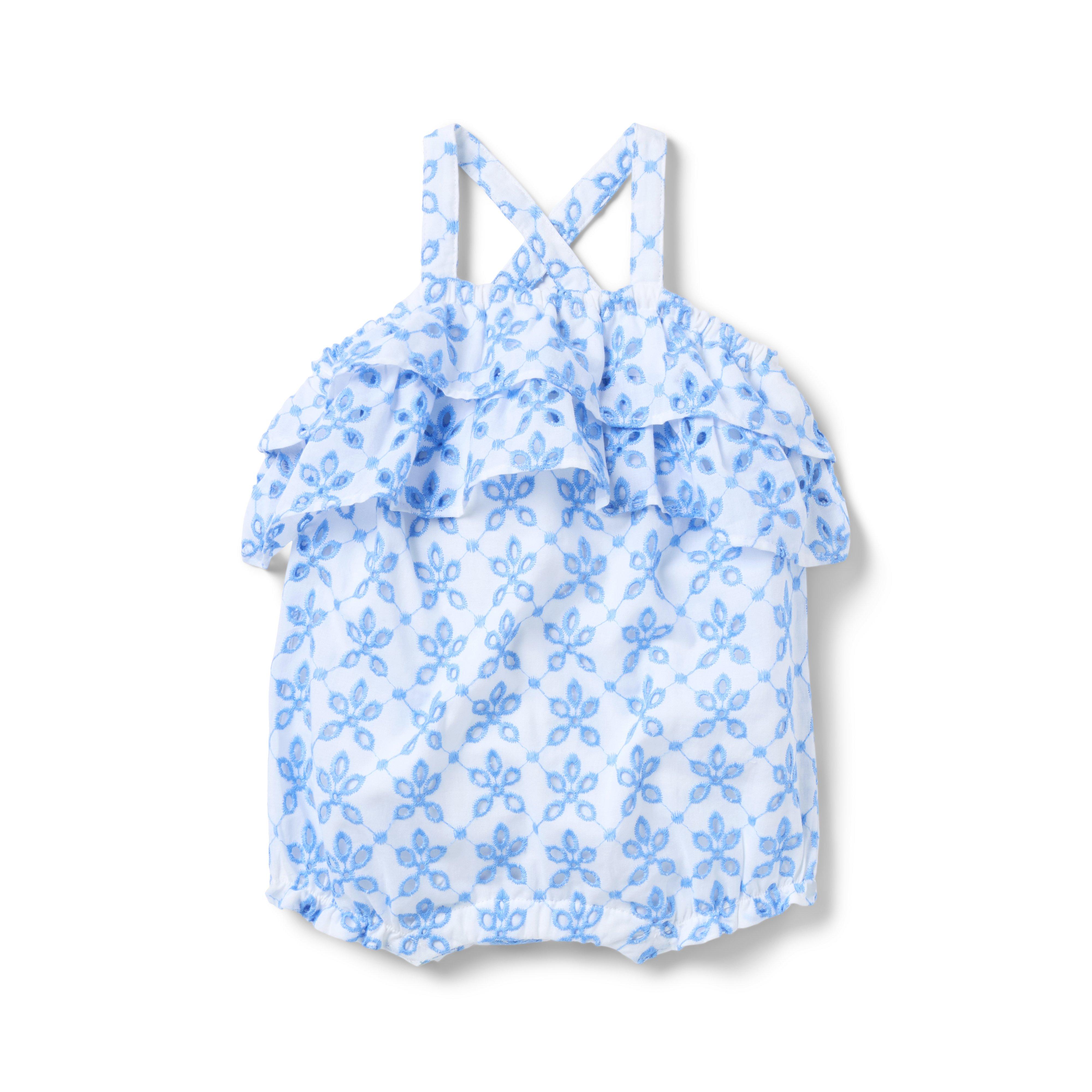 Janie and Jack Baby Floral Eyelet Romper