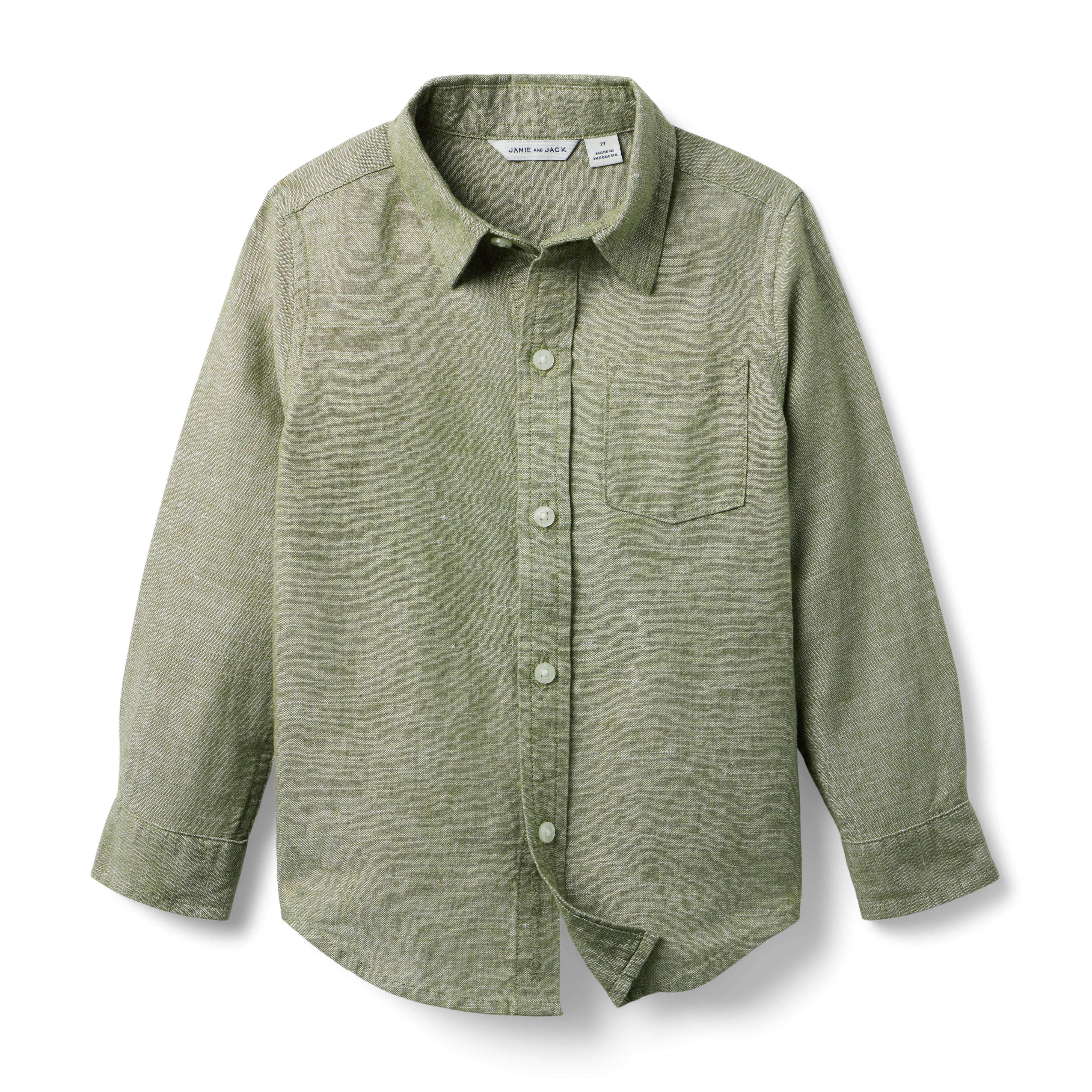Janie and Jack The Linen-Cotton Shirt