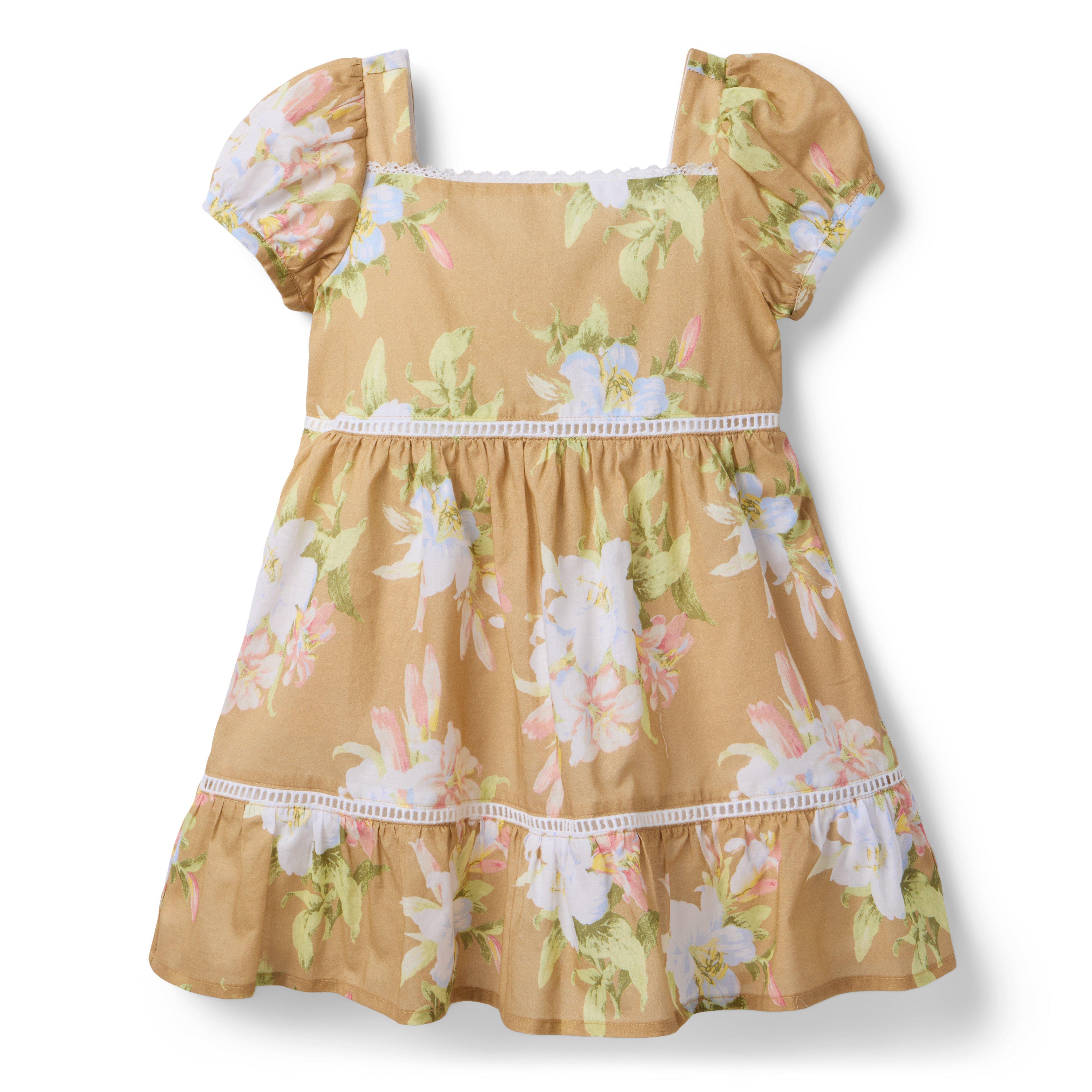 Janie and Jack Floral Puff Sleeve Dress