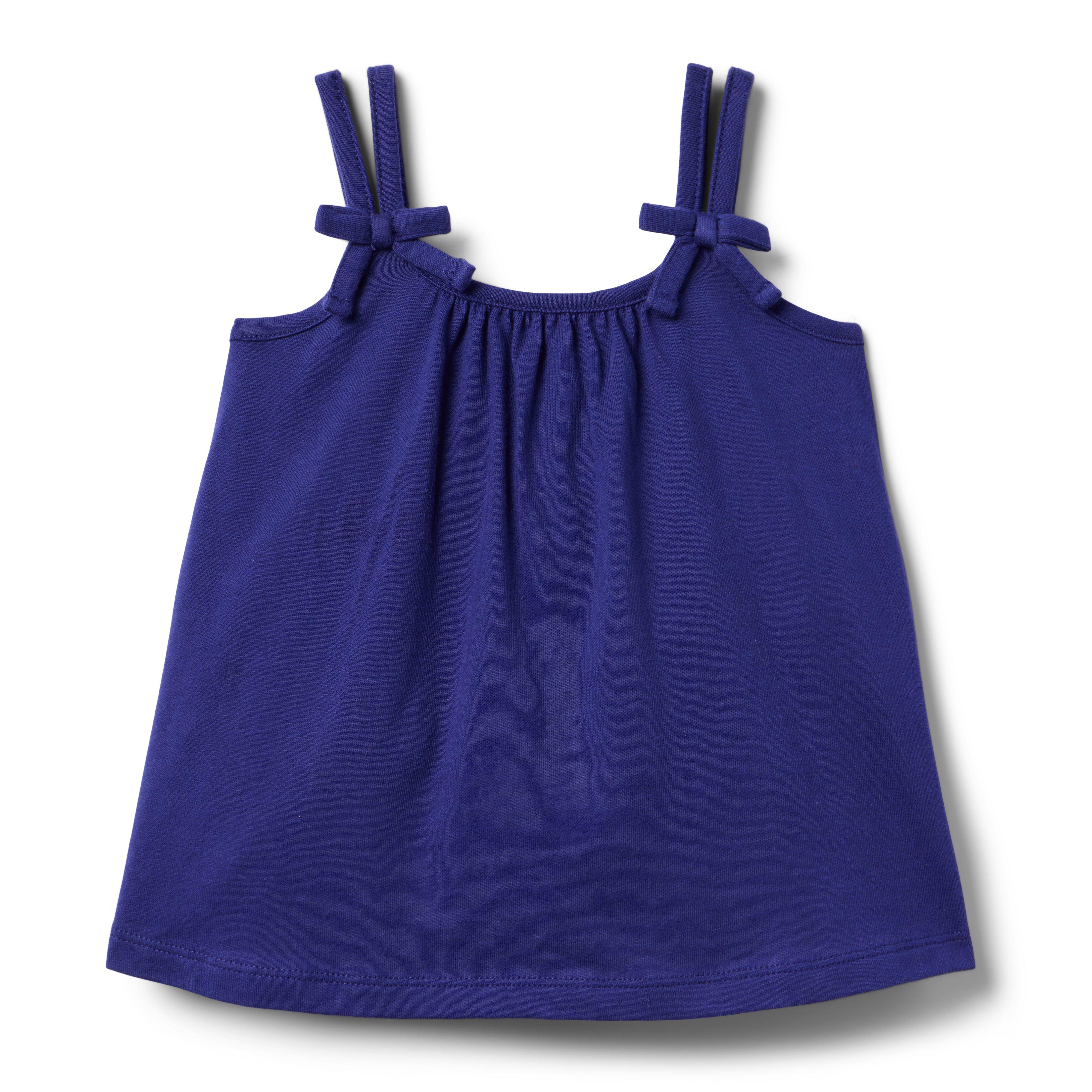 Janie and Jack Bow Double Strap Top