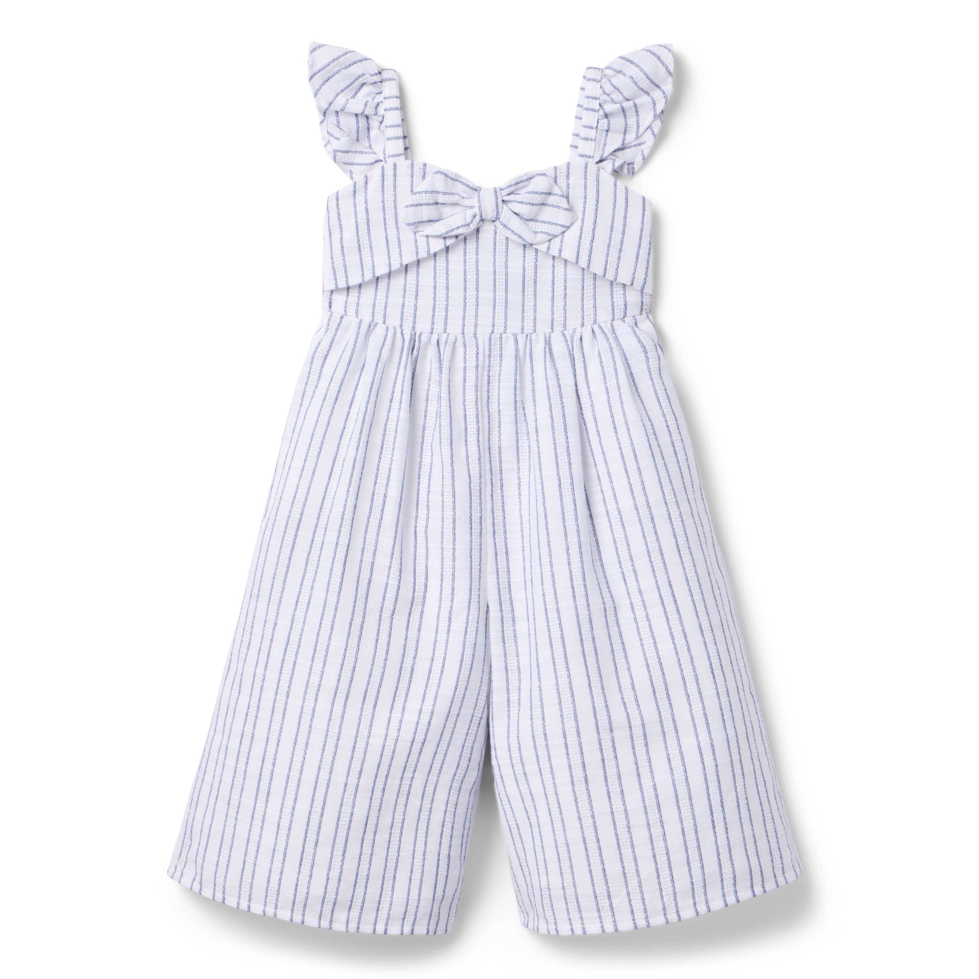 Janie and Jack Striped Sweetheart Jumpsuit
