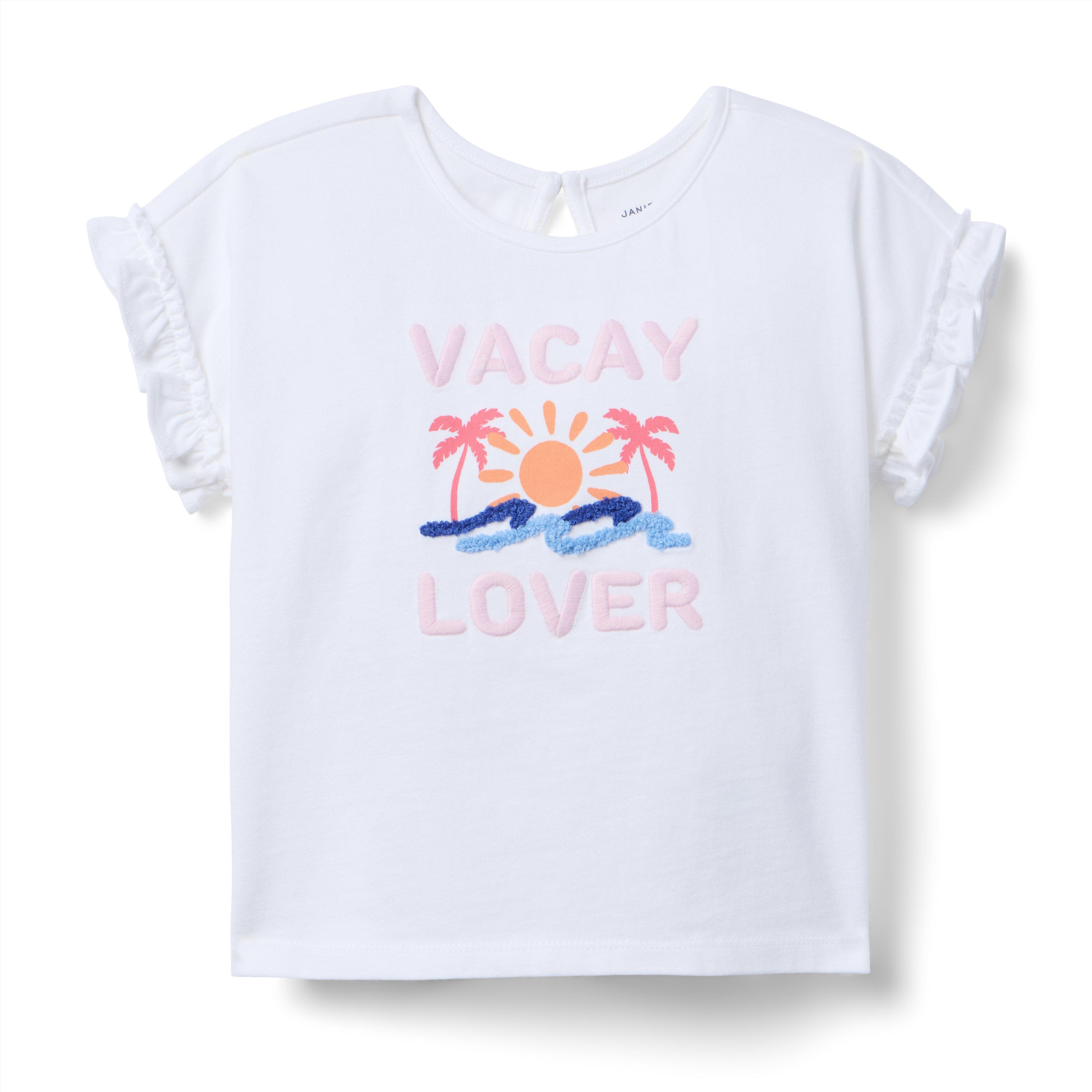 Janie and Jack Vacay Ruffle Sleeve Tee