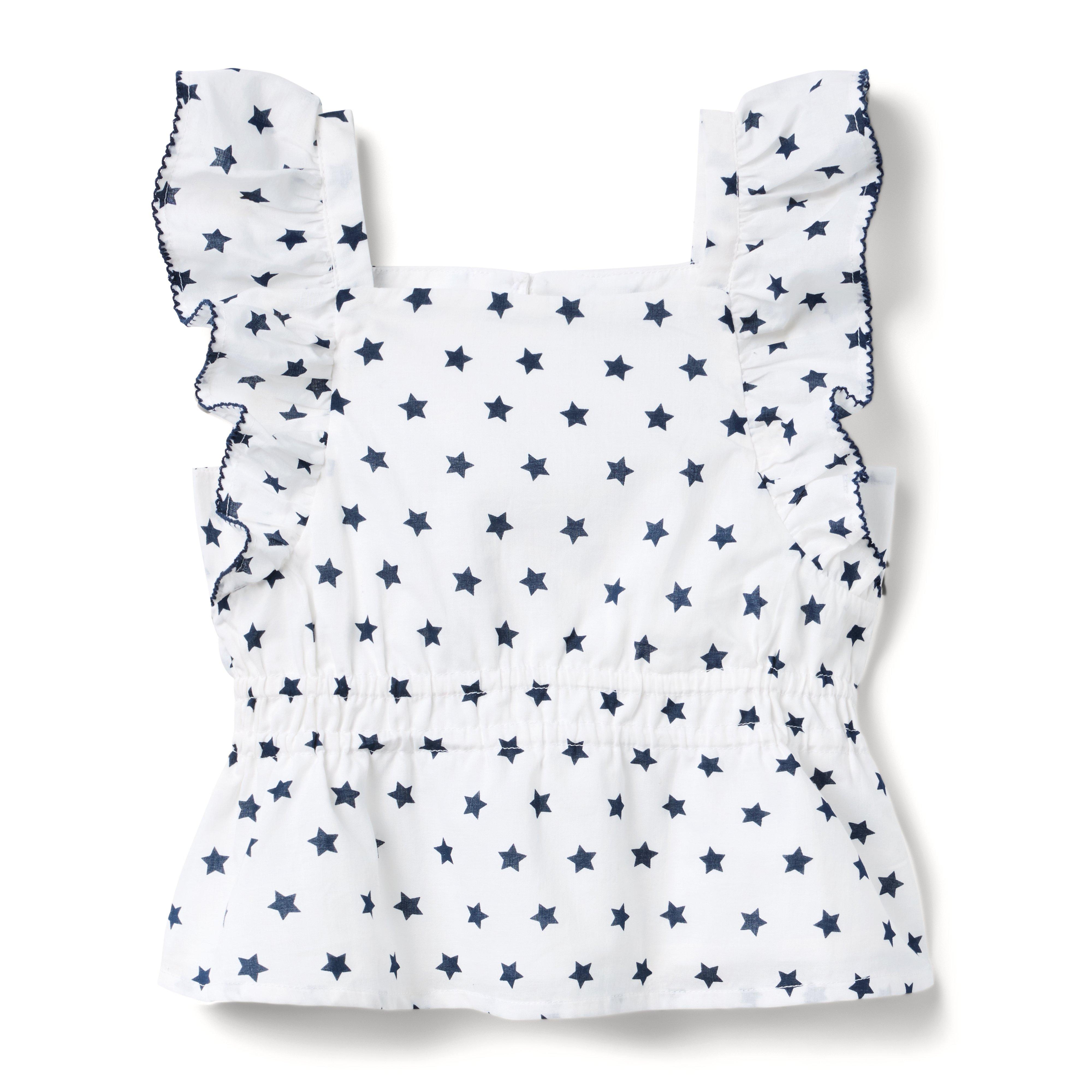 Janie and Jack Star Peplum Top