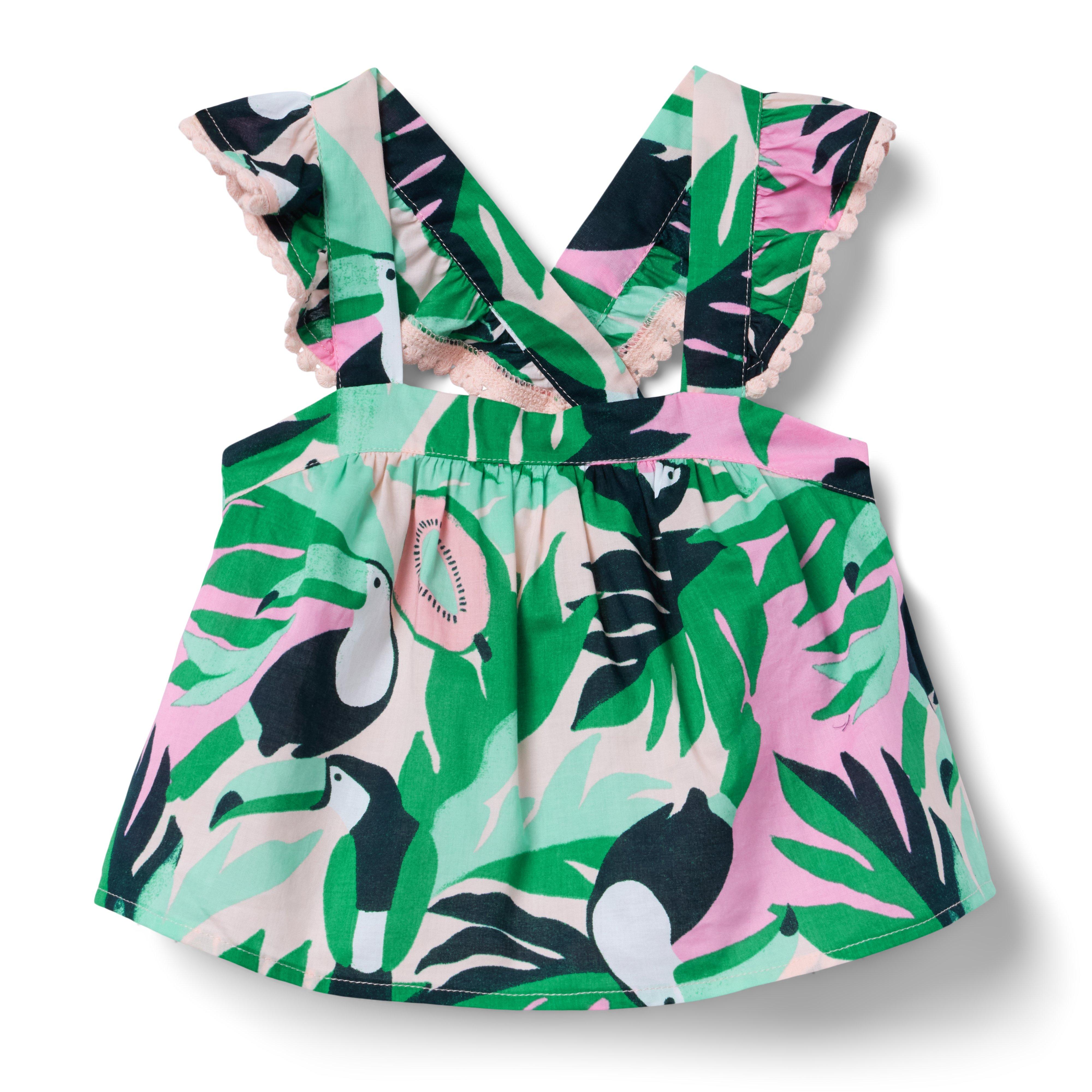 Janie and Jack Toucan Flutter Sleeve Top