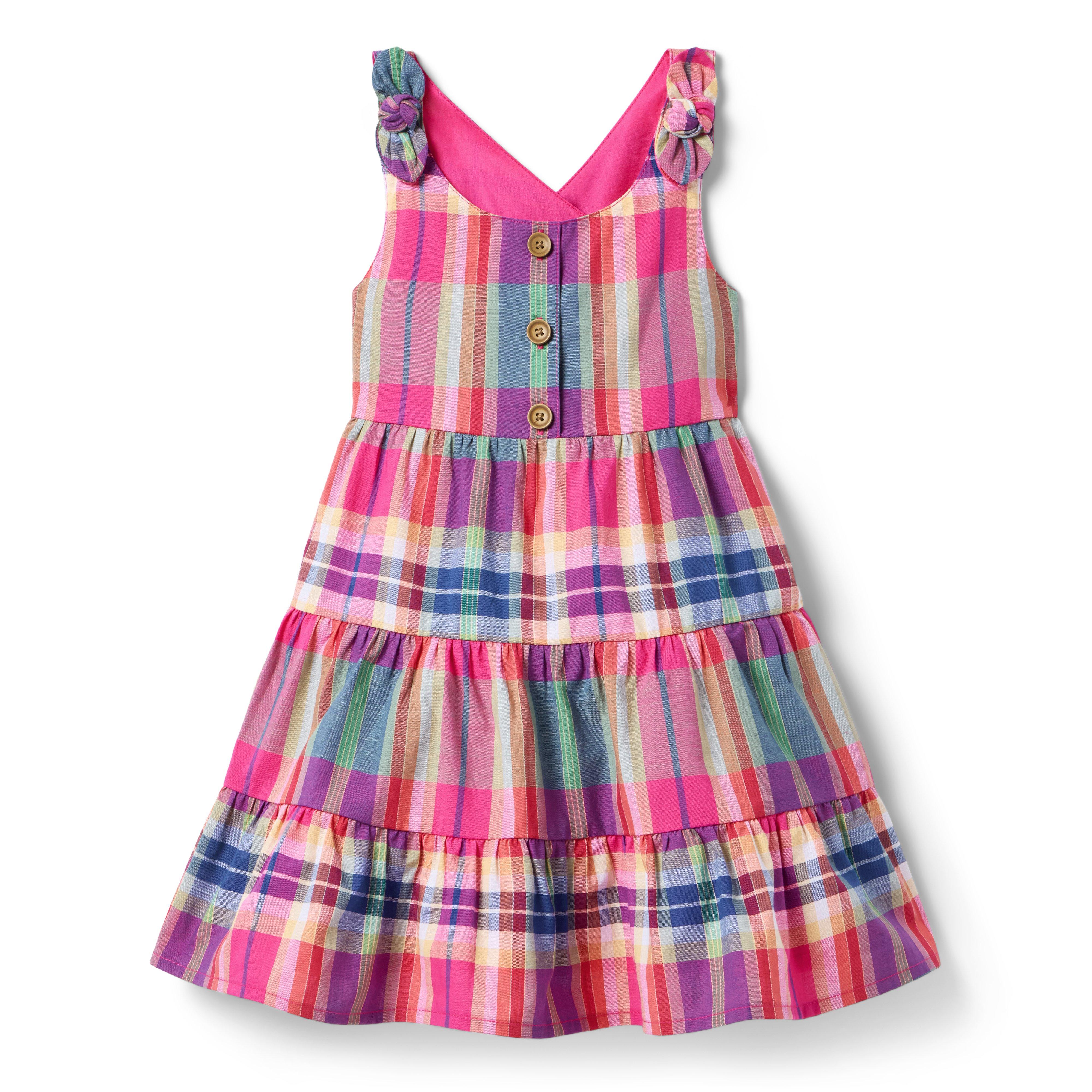 Janie and Jack Plaid Tiered Dress