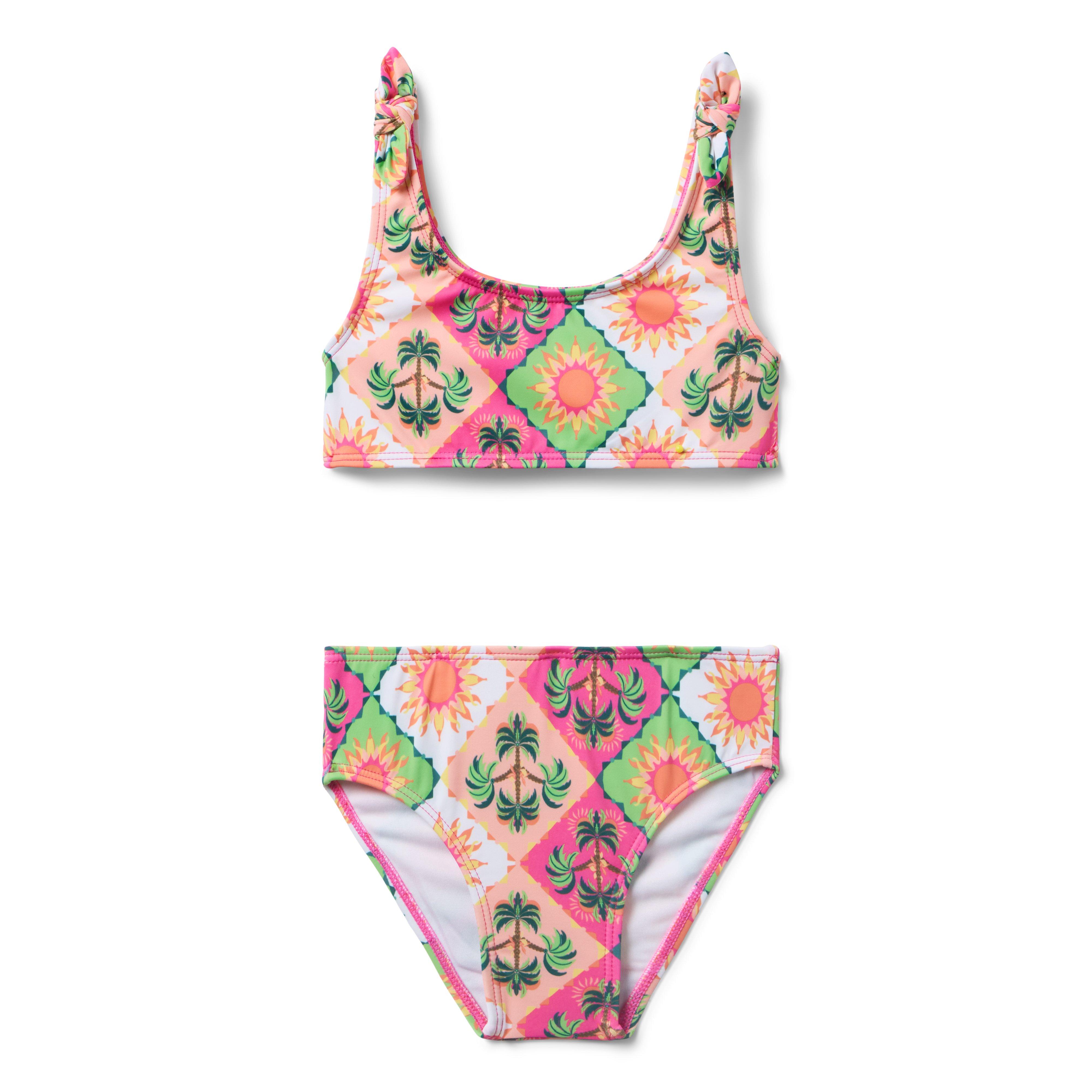 Janie and Jack Recycled Palm Tile 2-Piece Swimsuit