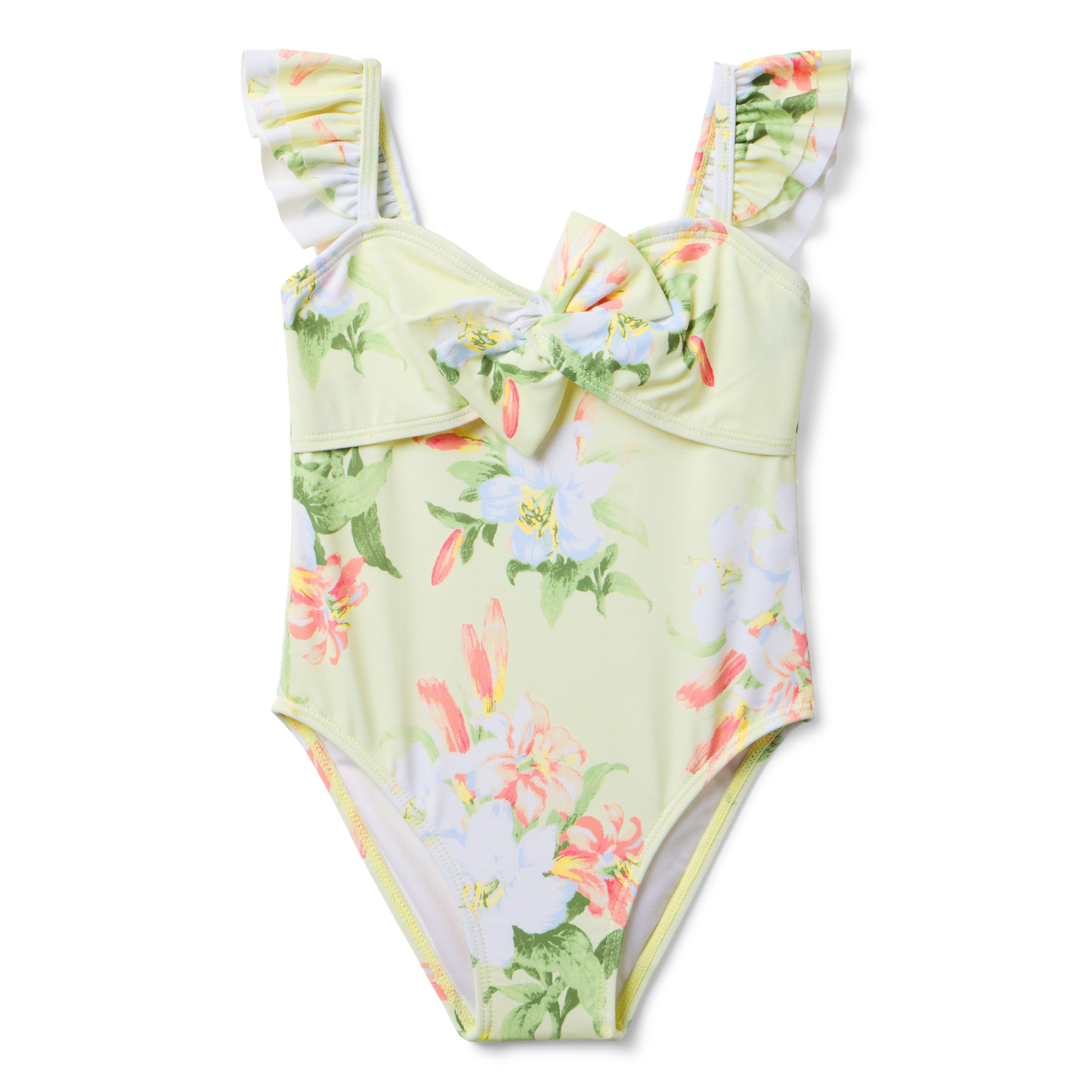 Janie and Jack Recycled Floral Bow Swimsuit