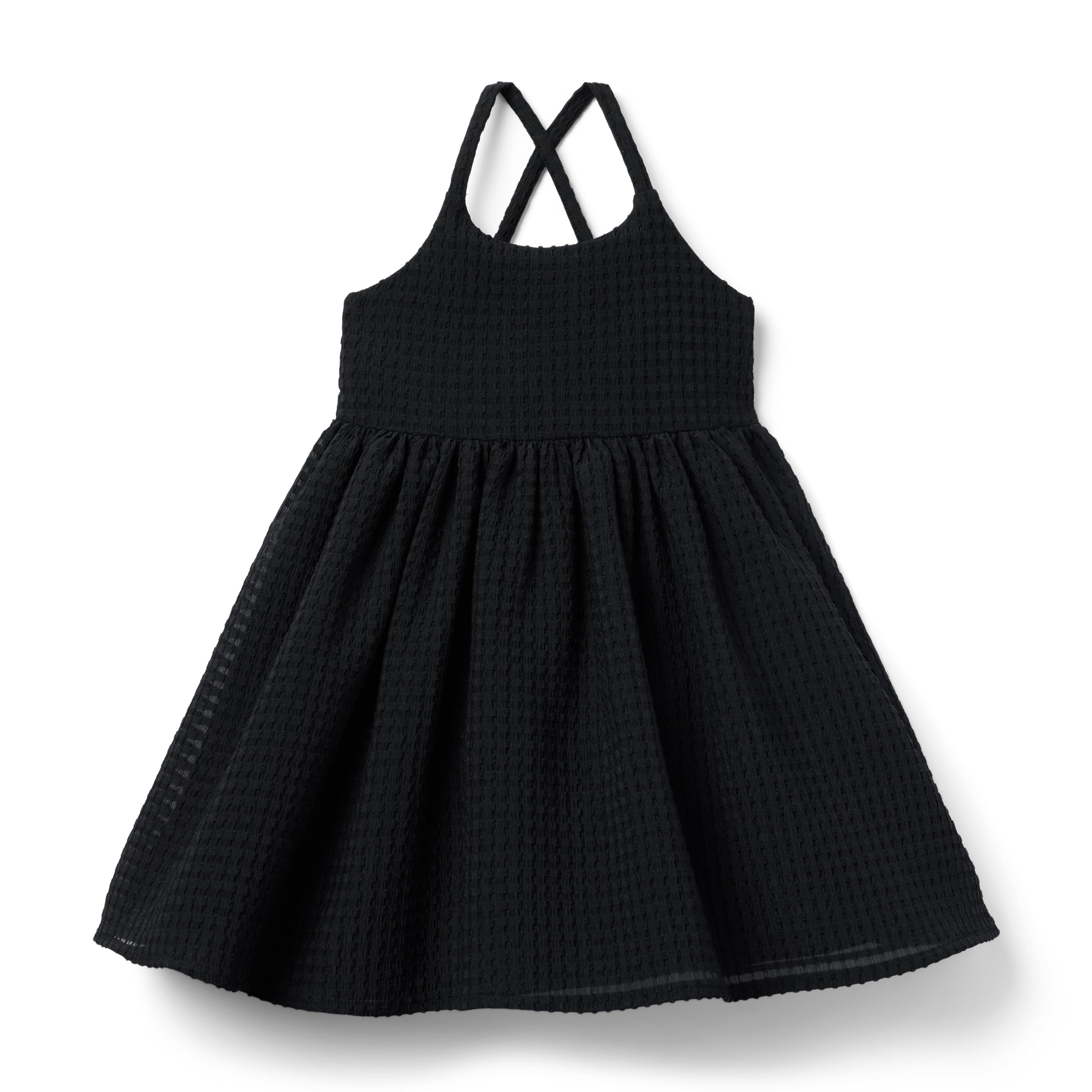 Janie and Jack Seersucker Crossback Dress