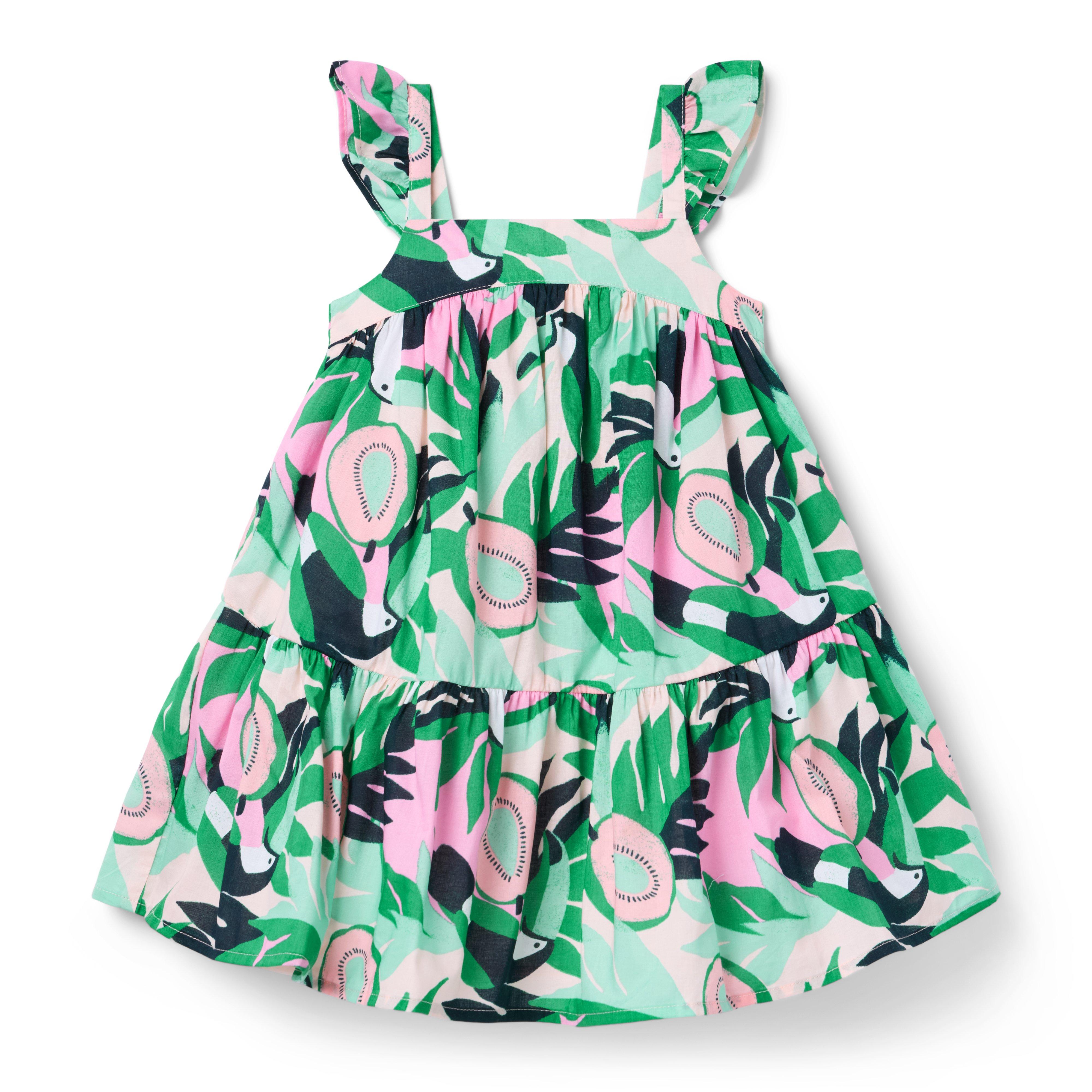 Janie and Jack Toucan Ruffle Dress