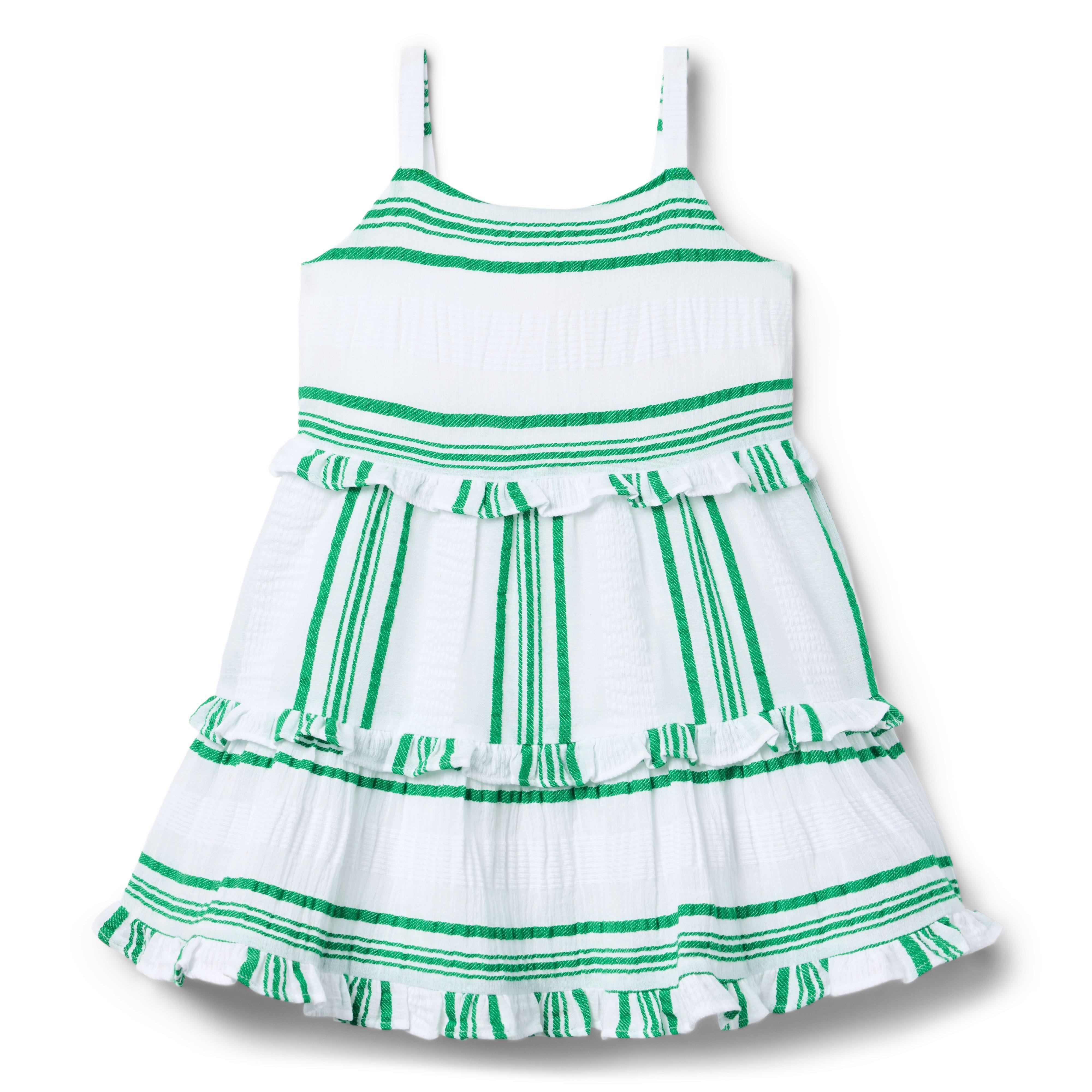 Janie and Jack Striped Ruffle Dress