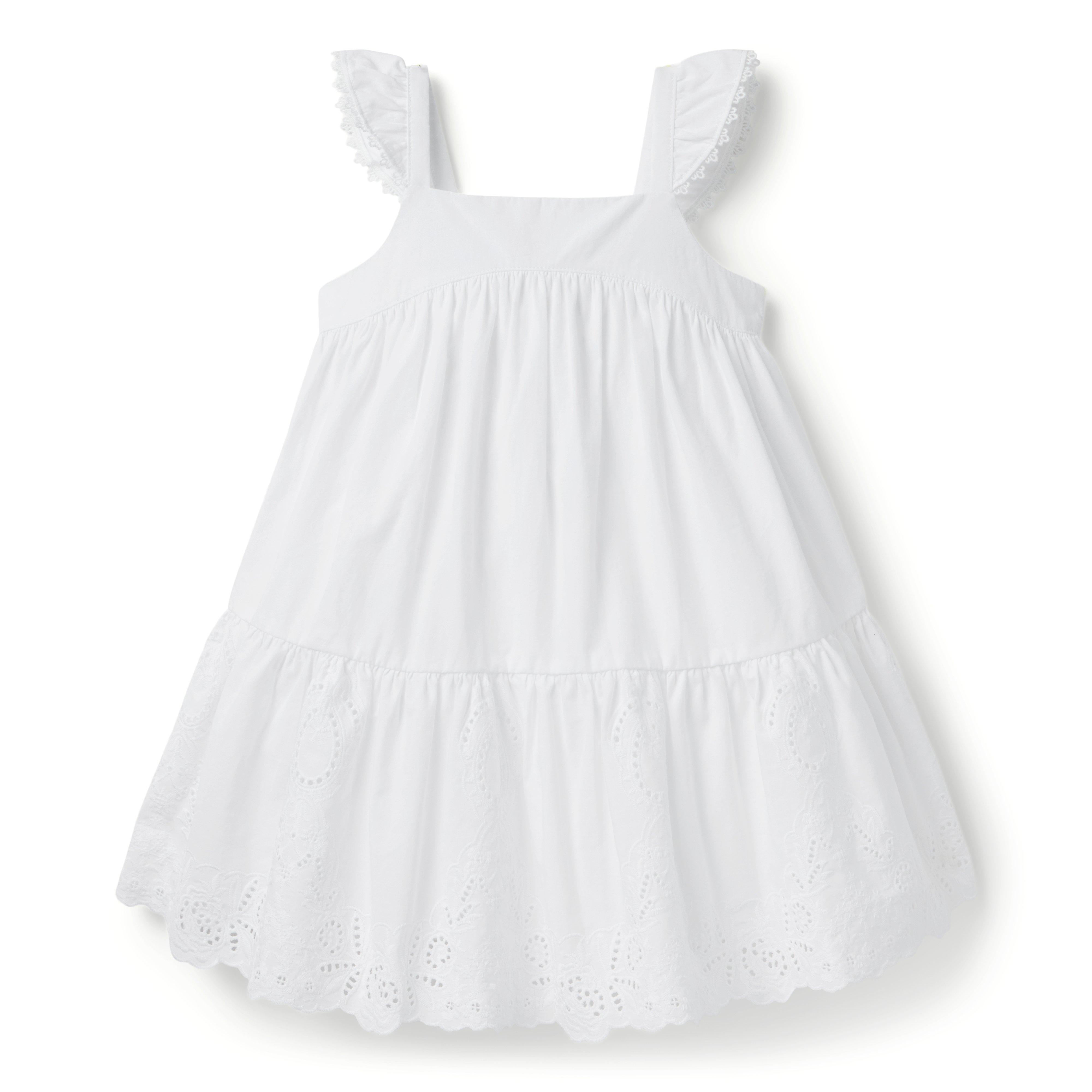 Janie and Jack The Embroidered Floral Hem Dress