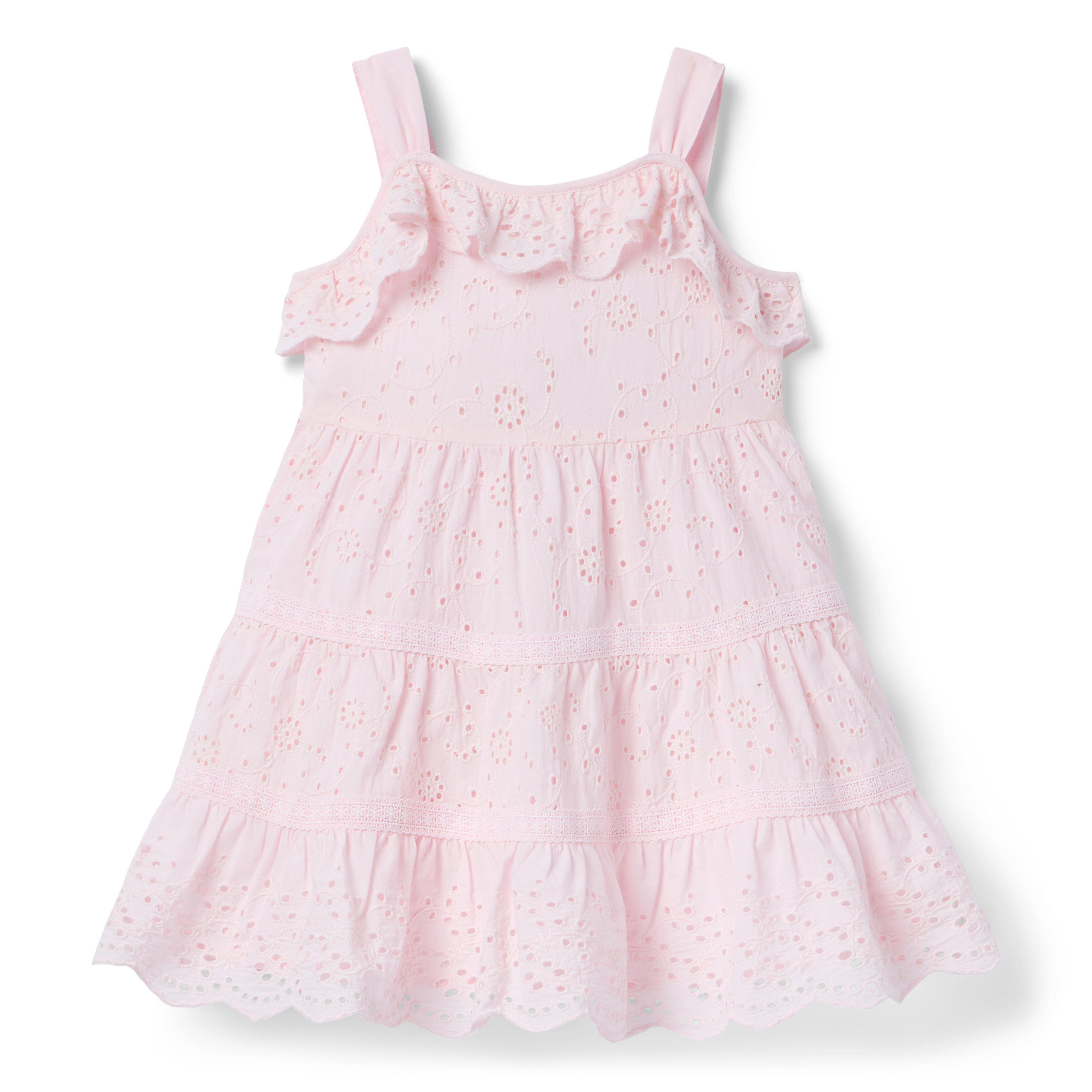 Janie and Jack Eyelet Tiered Party Dress