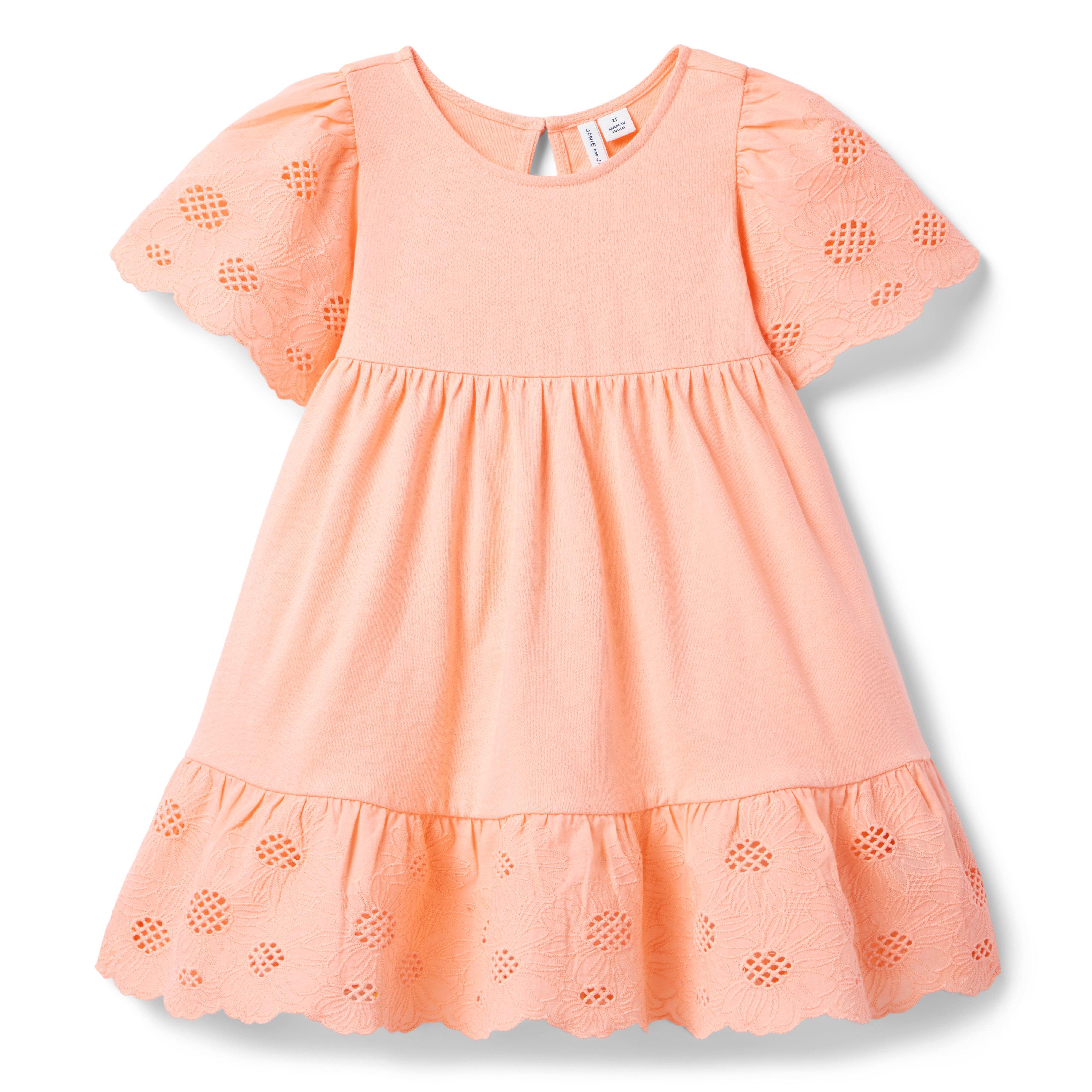 Janie and Jack Embroidered Floral Tiered Dress