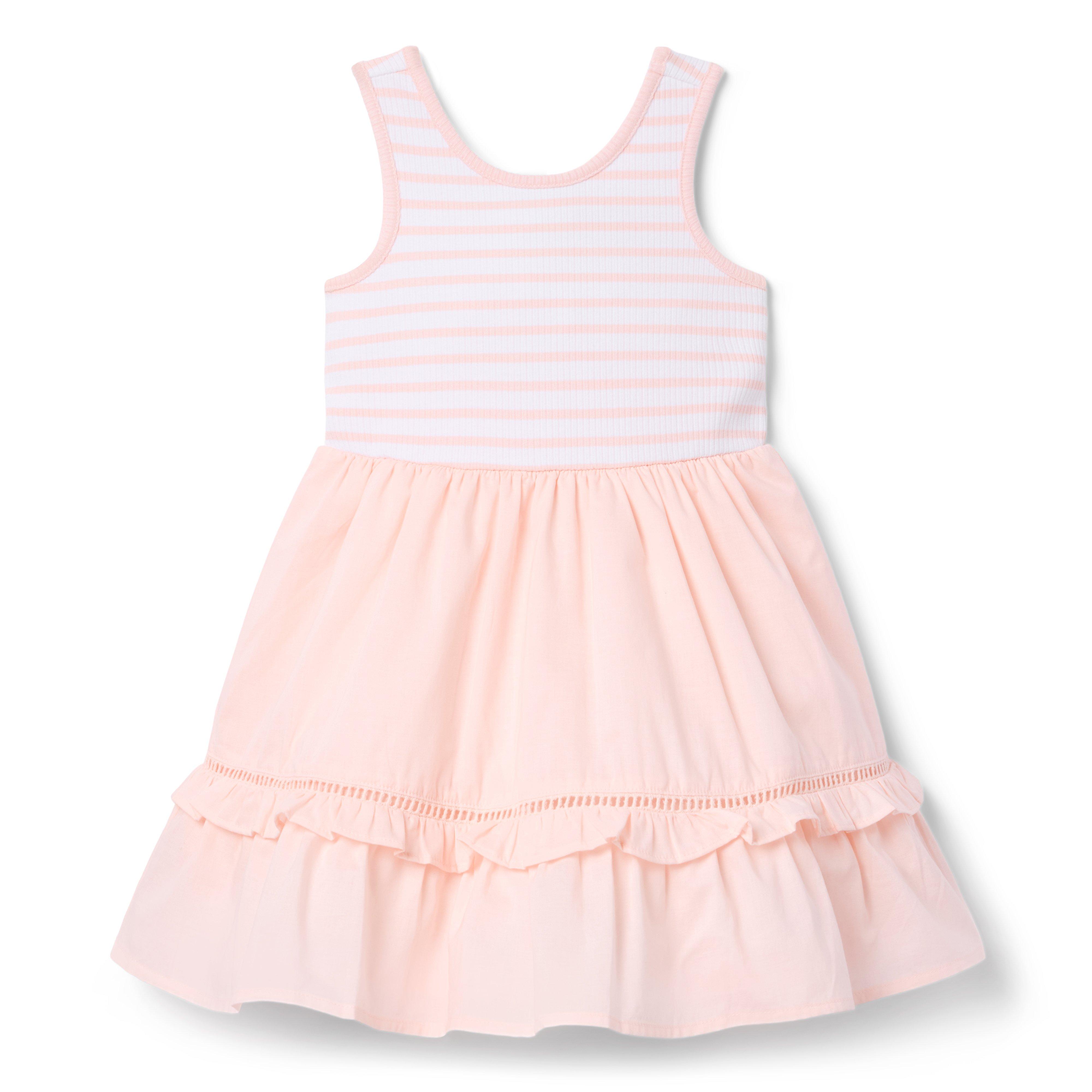 Janie and Jack Striped Ruffle Hem Dress