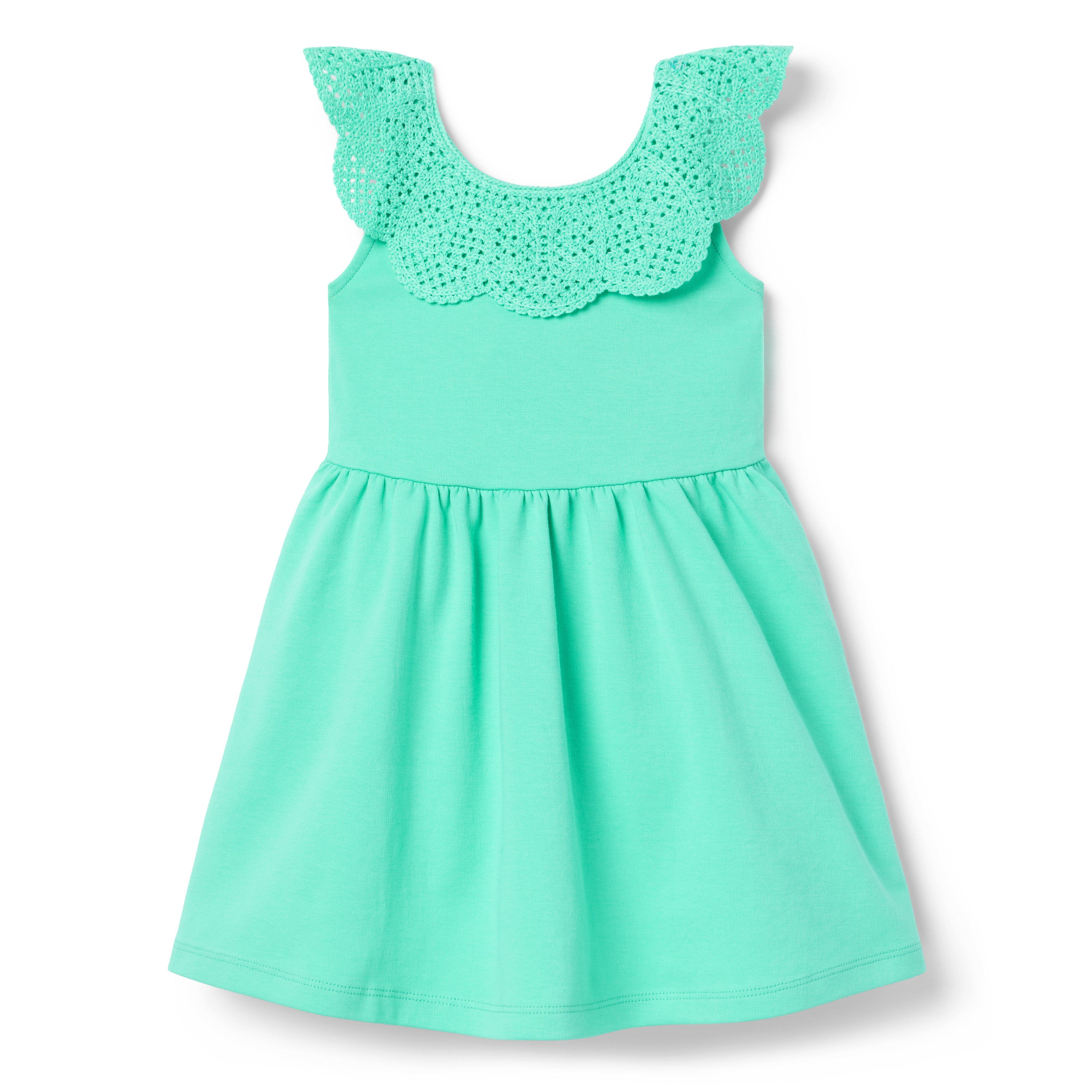 Janie and Jack Crochet Collar Ponte Dress
