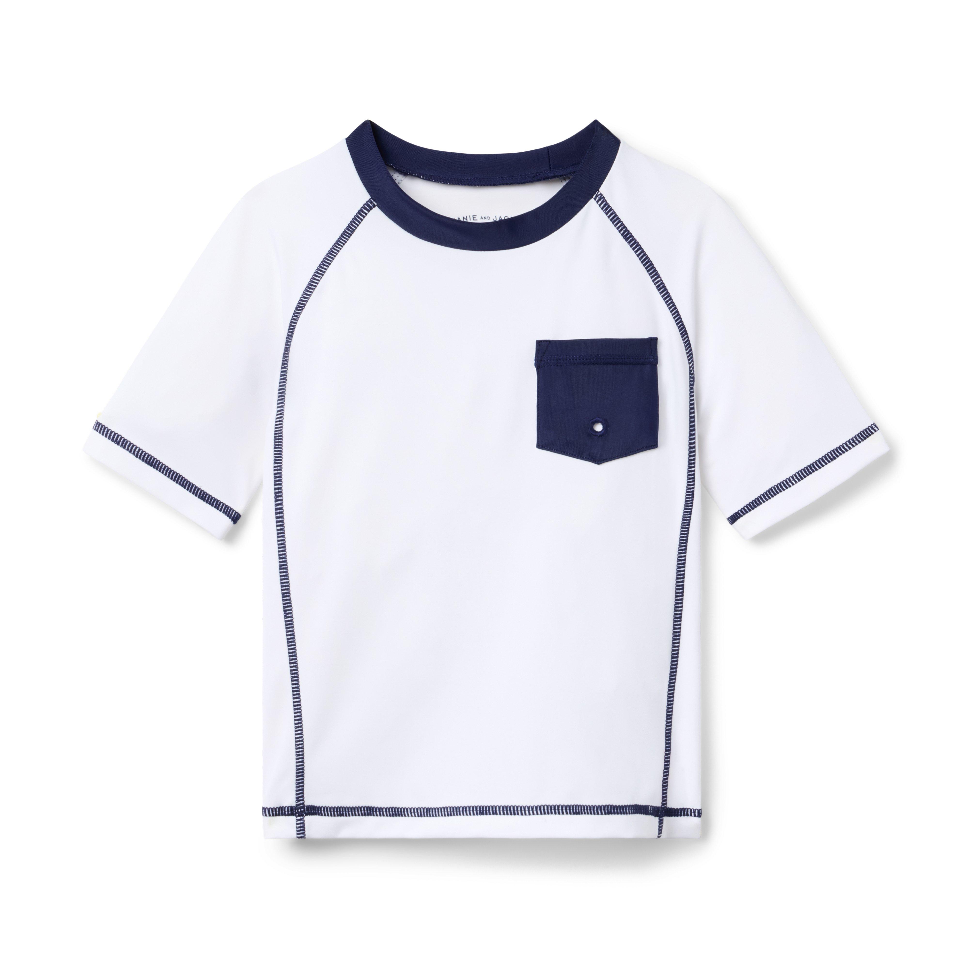 Janie and Jack Recycled Stitched Rash Guard