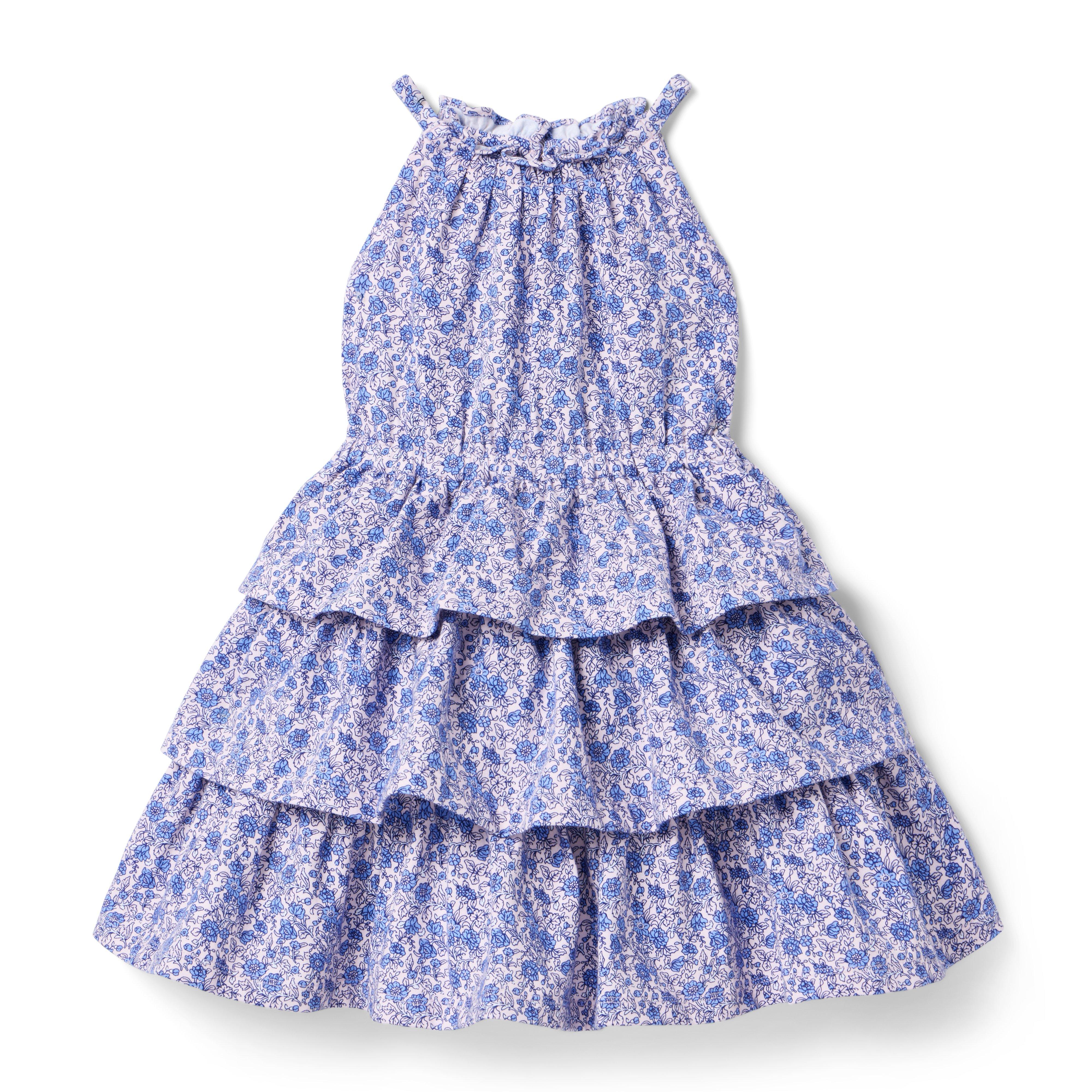 Janie and Jack Floral Tiered Ruffle Dress