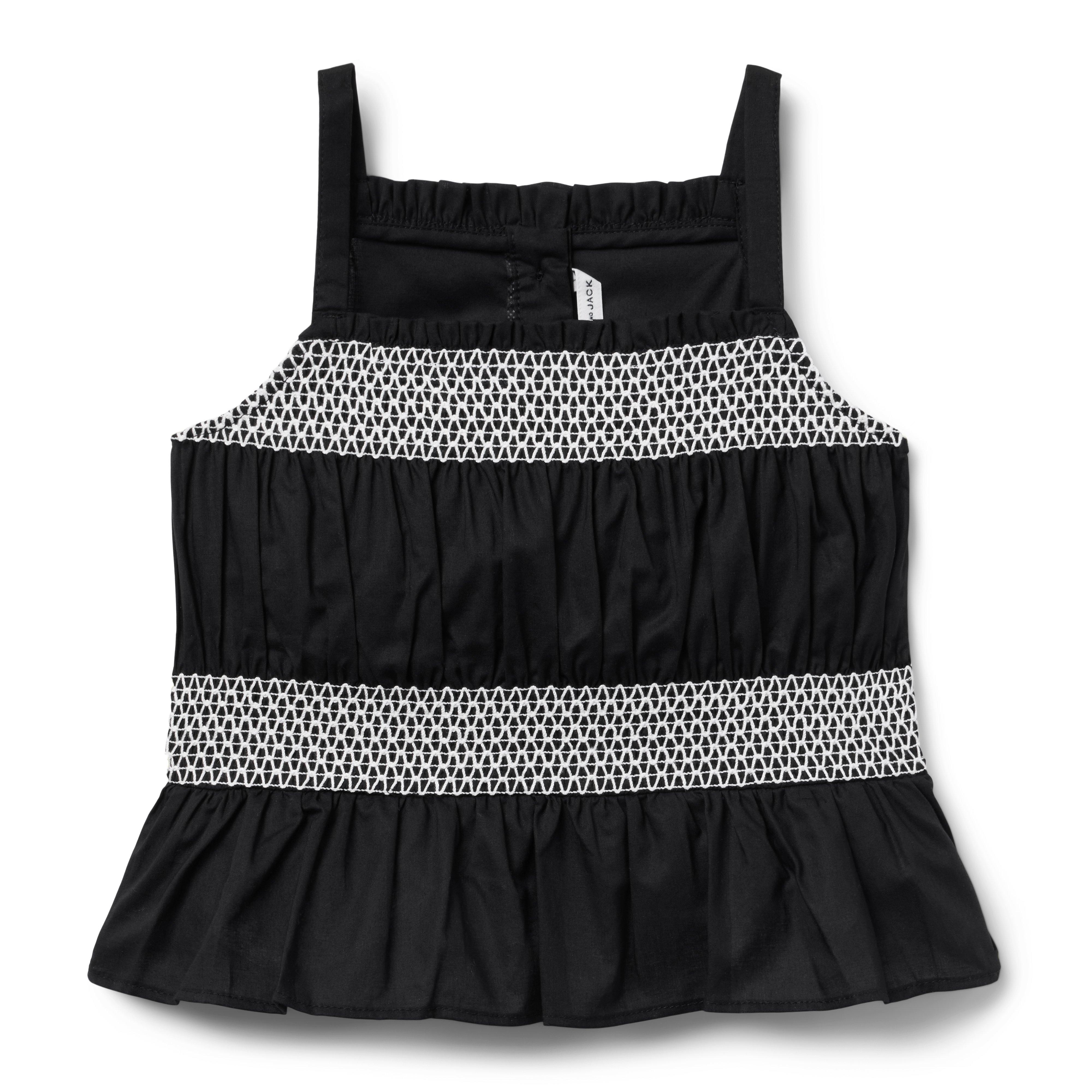 Janie and Jack Smocked Ruffle Hem Top
