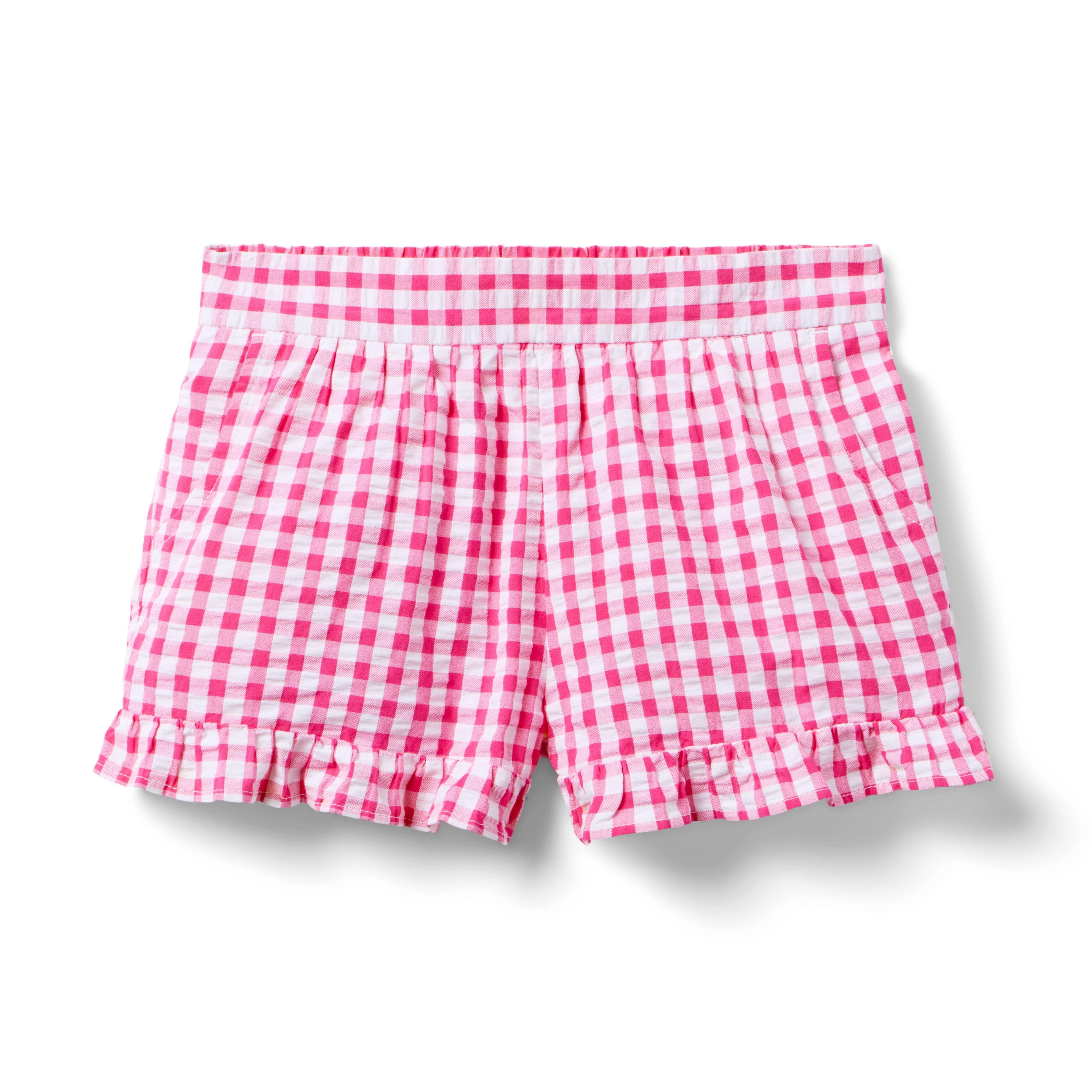 Janie and Jack Gingham Ruffle Short