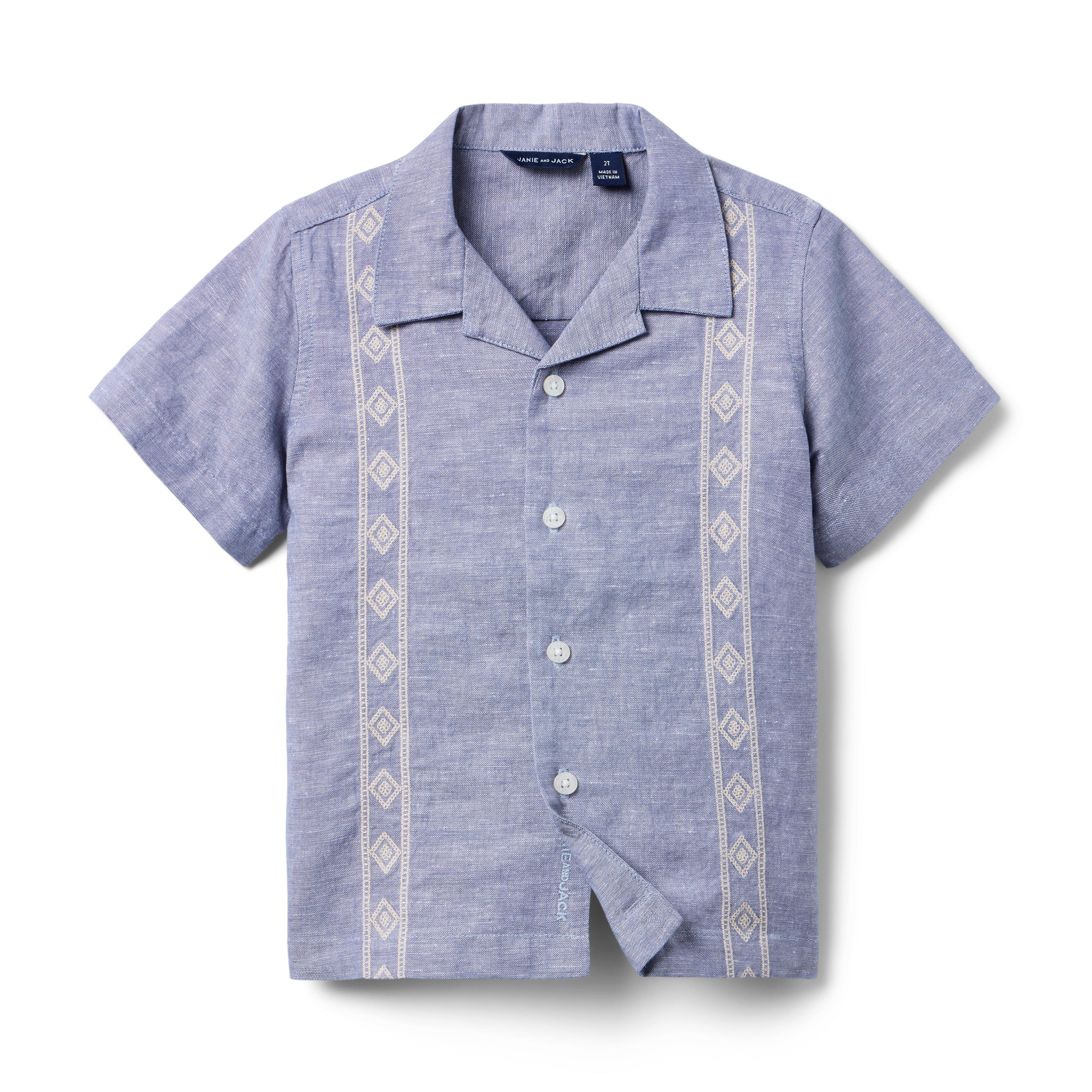 Janie and Jack The Embroidered Cabana Shirt