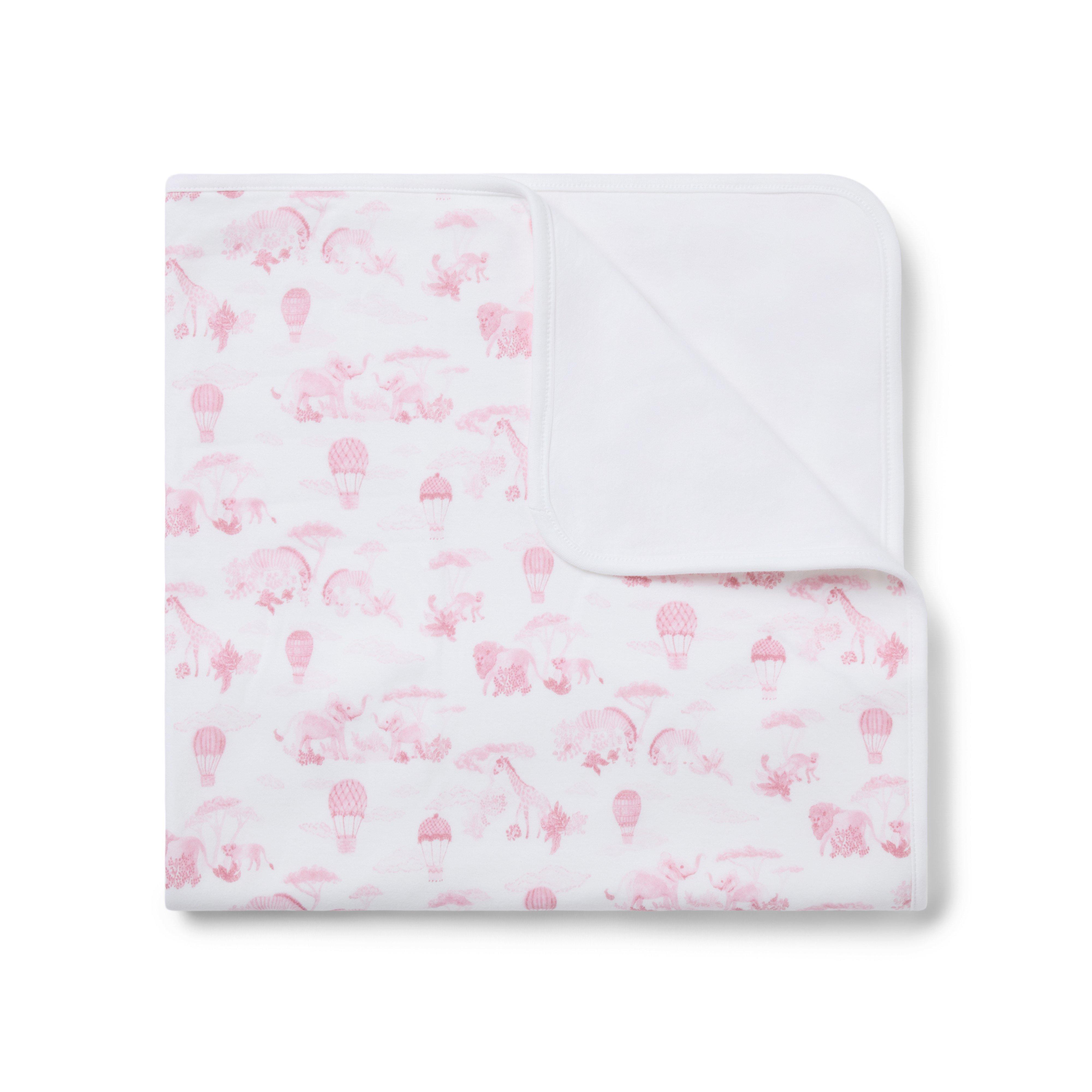 Janie and Jack Baby Animal Friends Toile Blanket