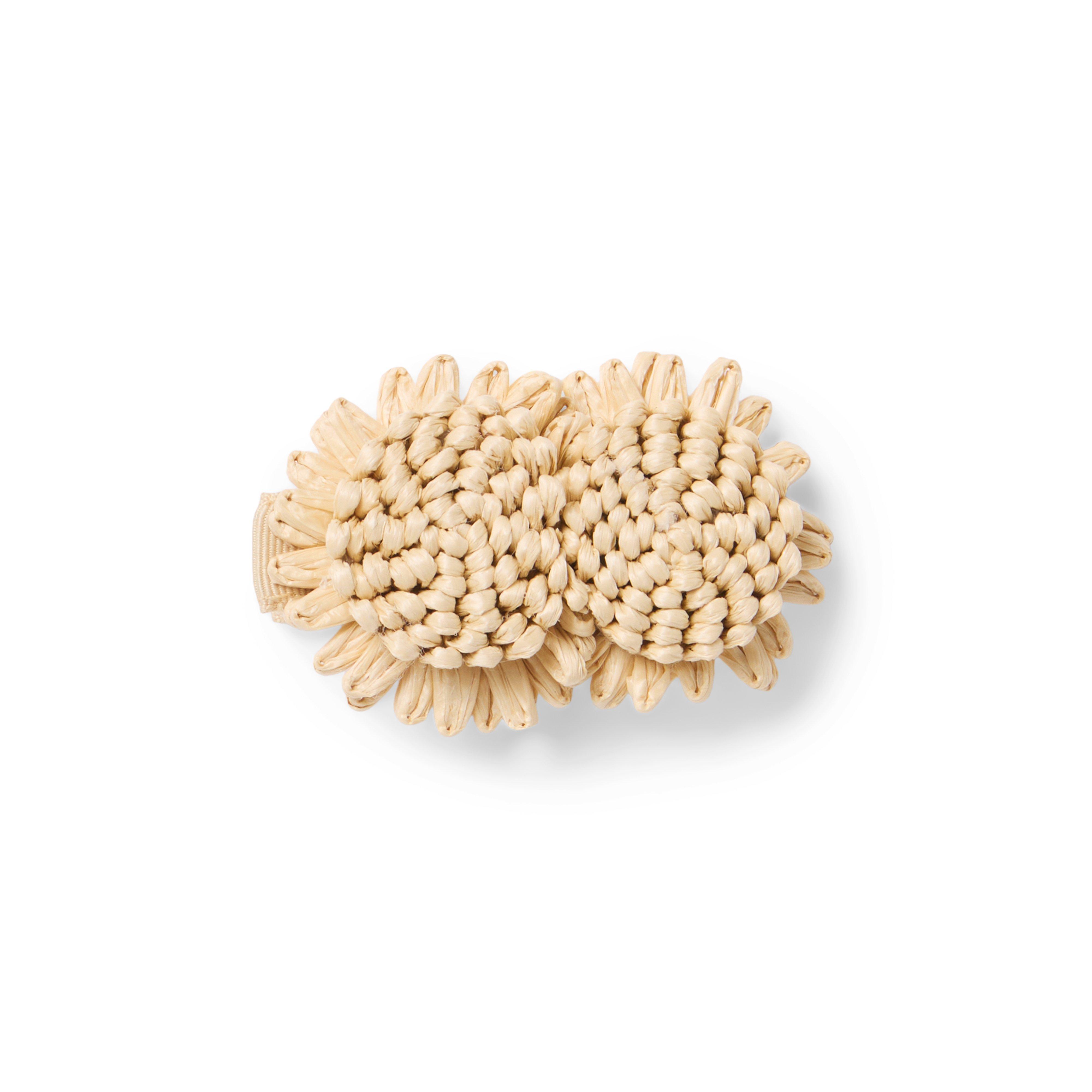 Janie and Jack Straw Flower Barrette