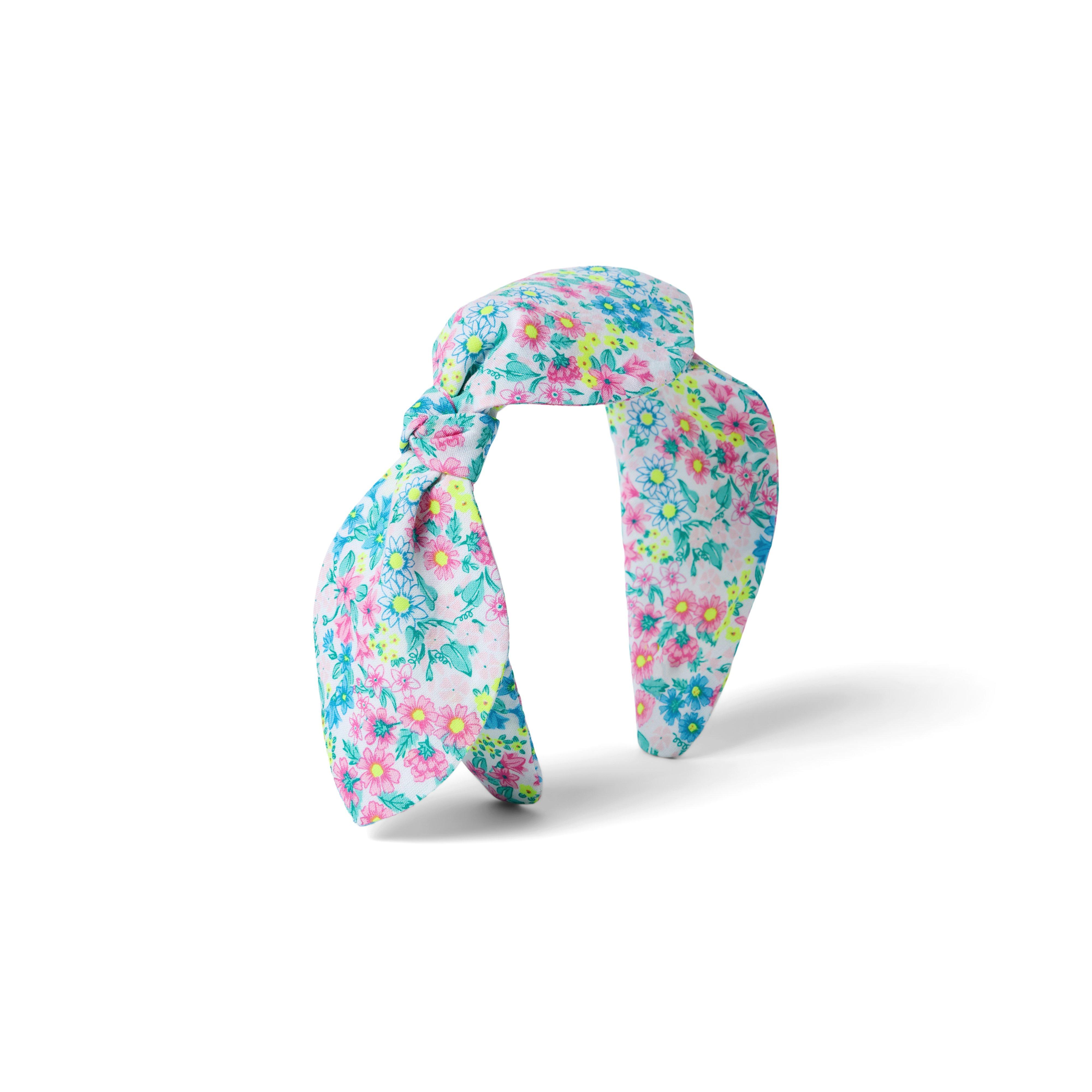 Janie and Jack Ditsy Floral Bow Headband