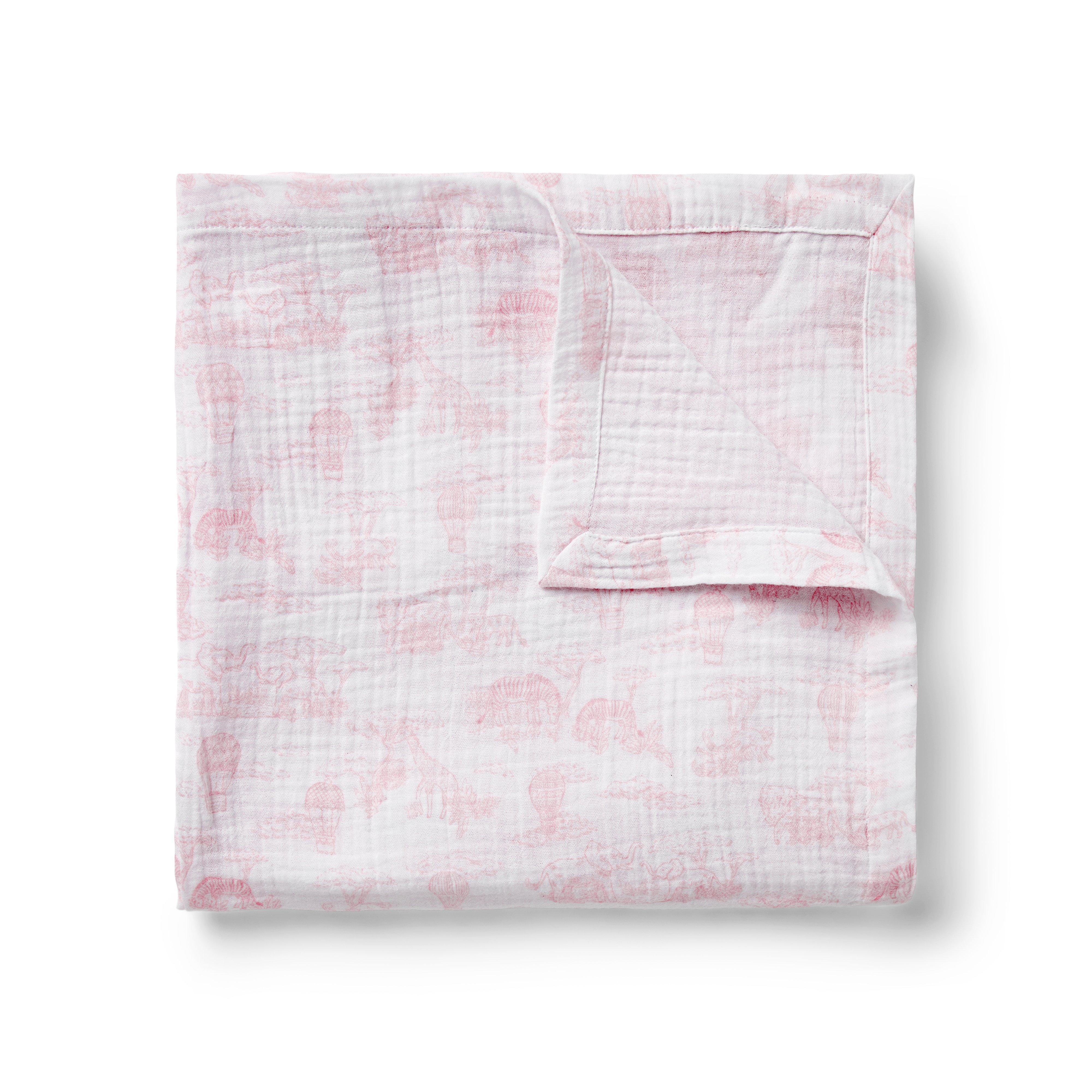 Janie and Jack Baby Safari Toile Blanket