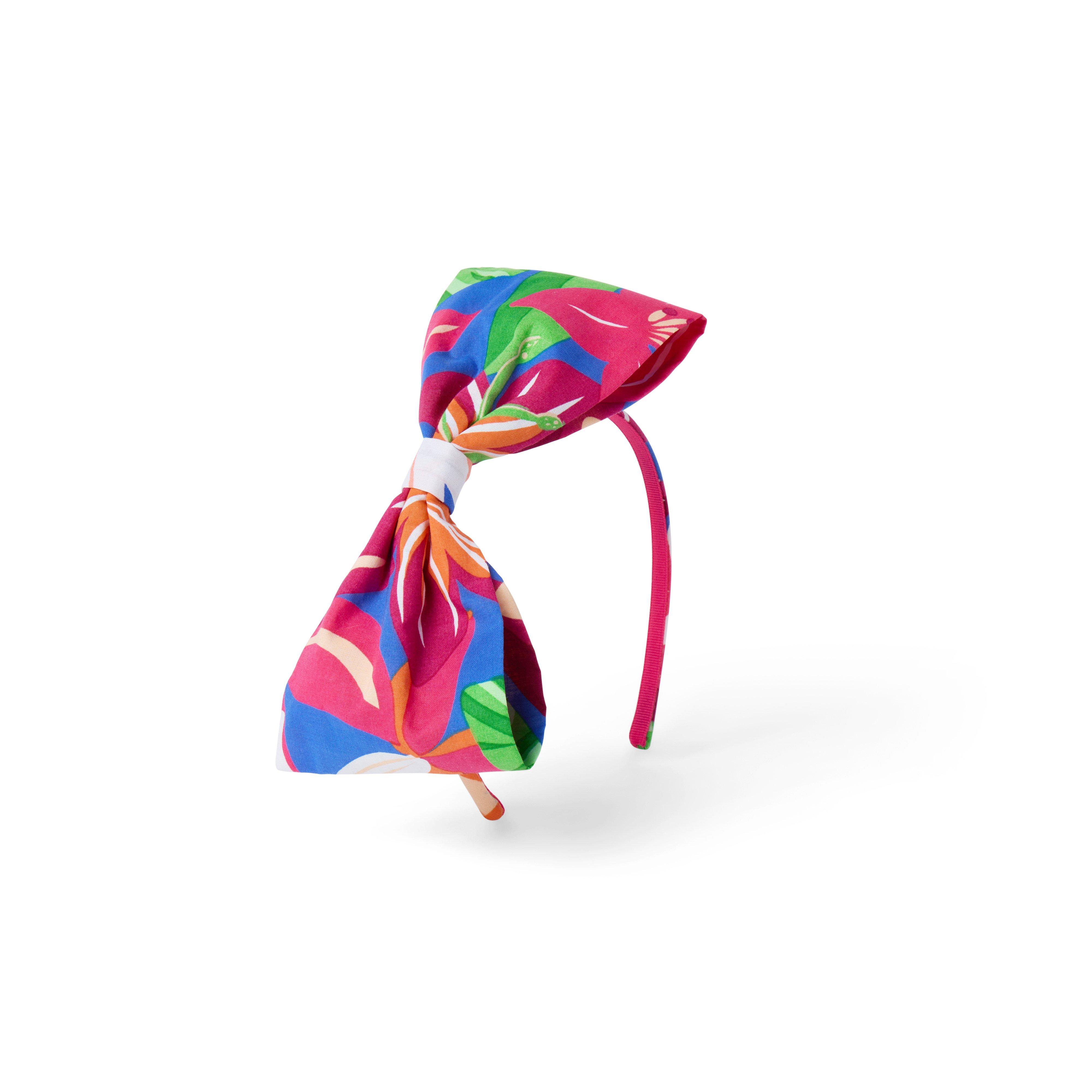 Janie and Jack Tropical Floral Bow Headband
