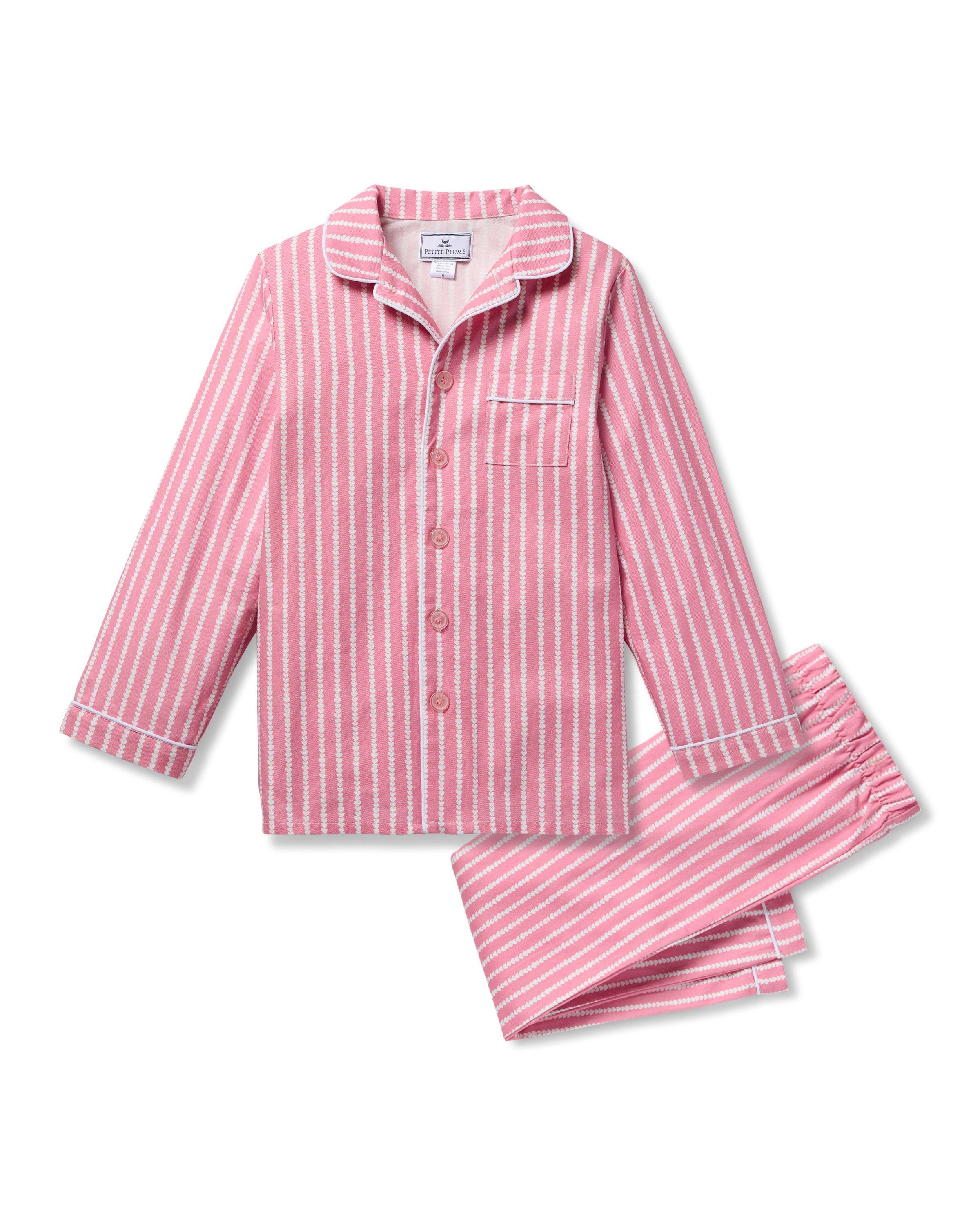 Janie and Jack Children's Pajama Set in Love Lines