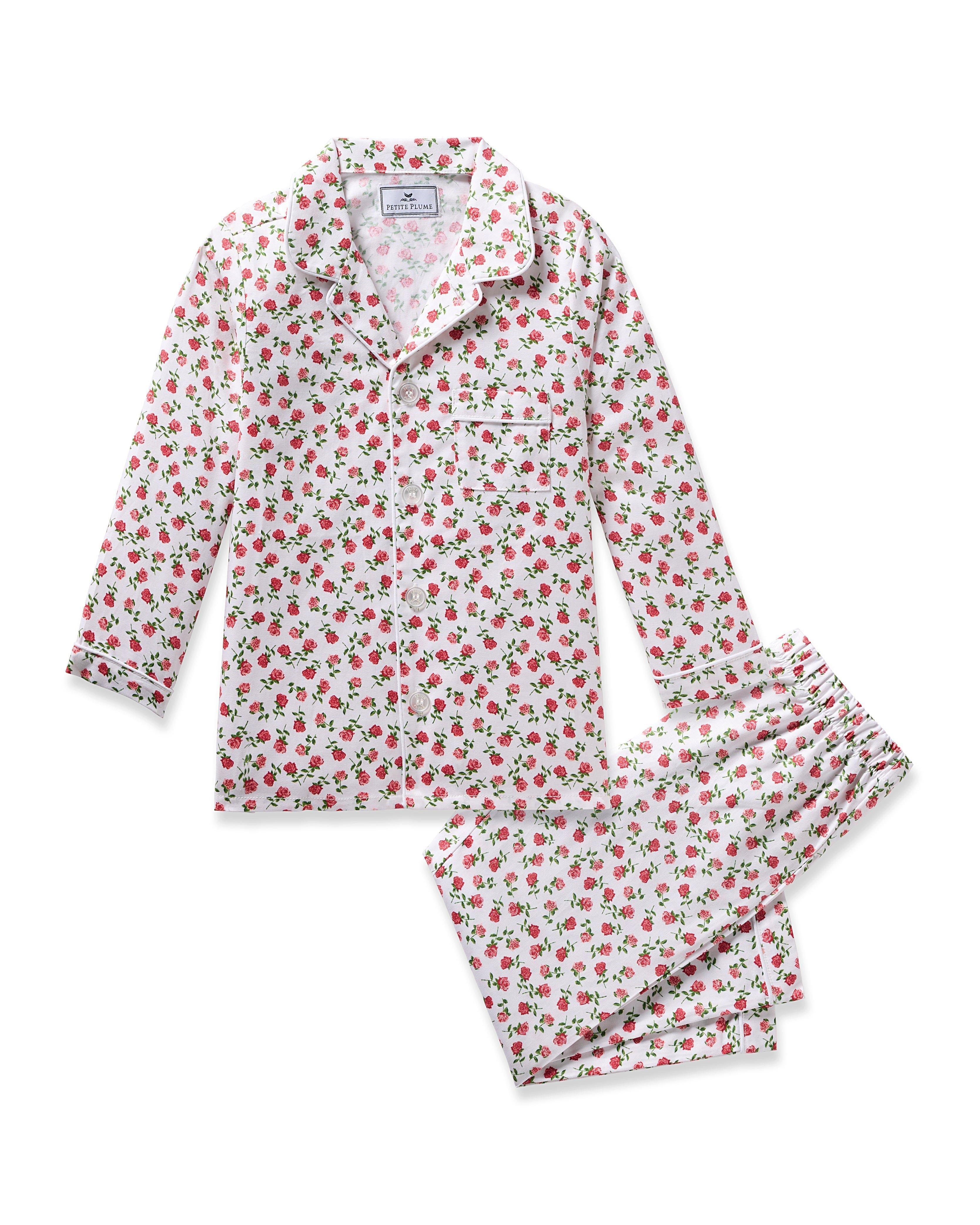Janie and Jack Children's Pajama Set in Petite Petals