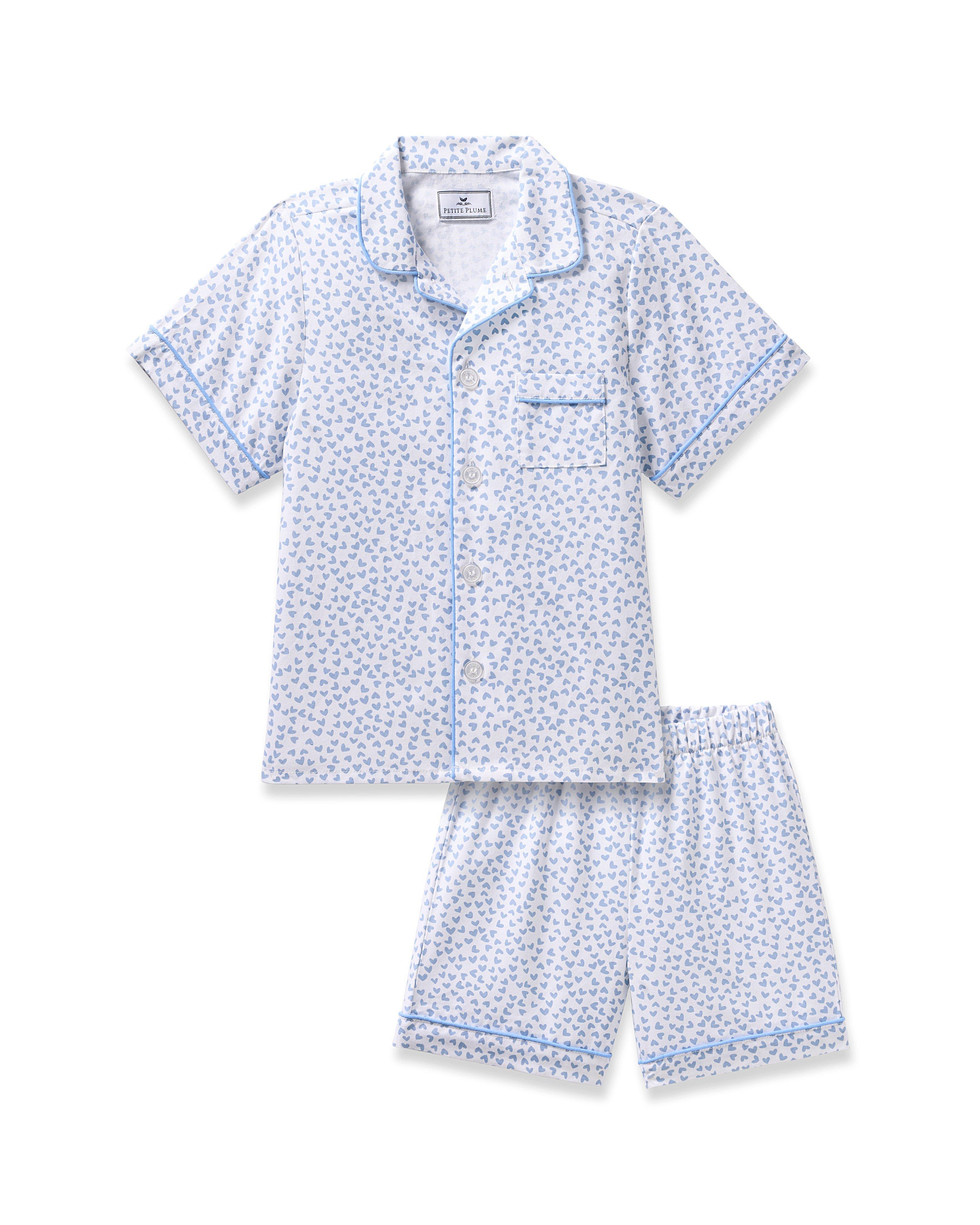 Janie and Jack Children's Short Set in Bluehearts