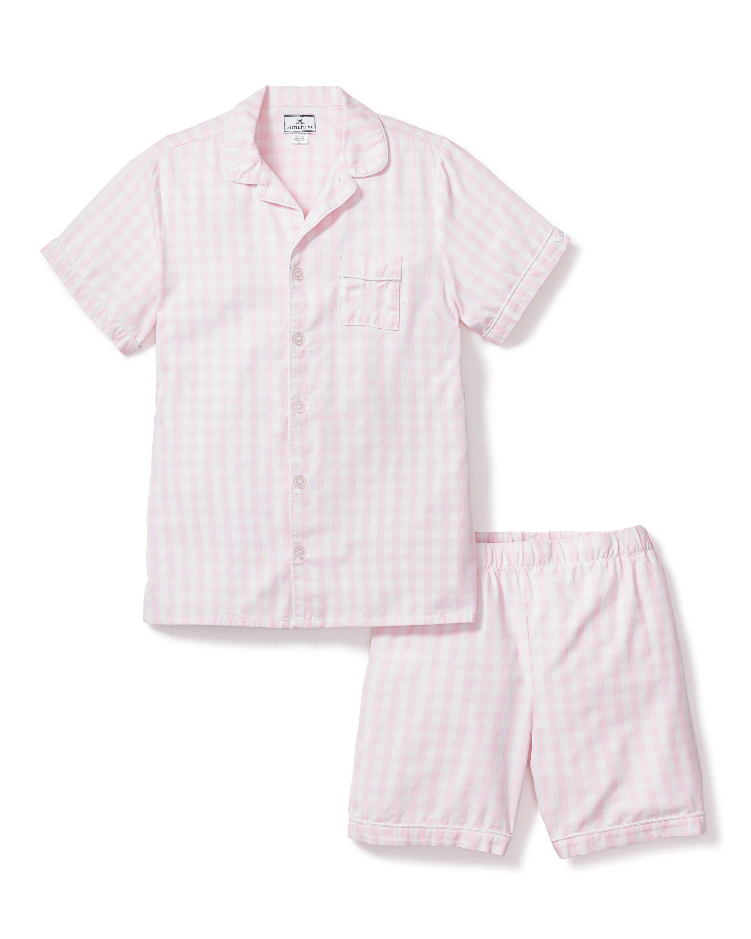 Janie and Jack Pink Gingham Short Set