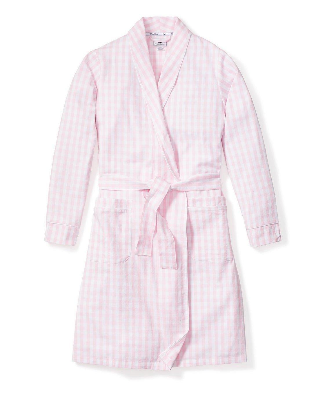 Janie and Jack Women's Pink Gingham Robe