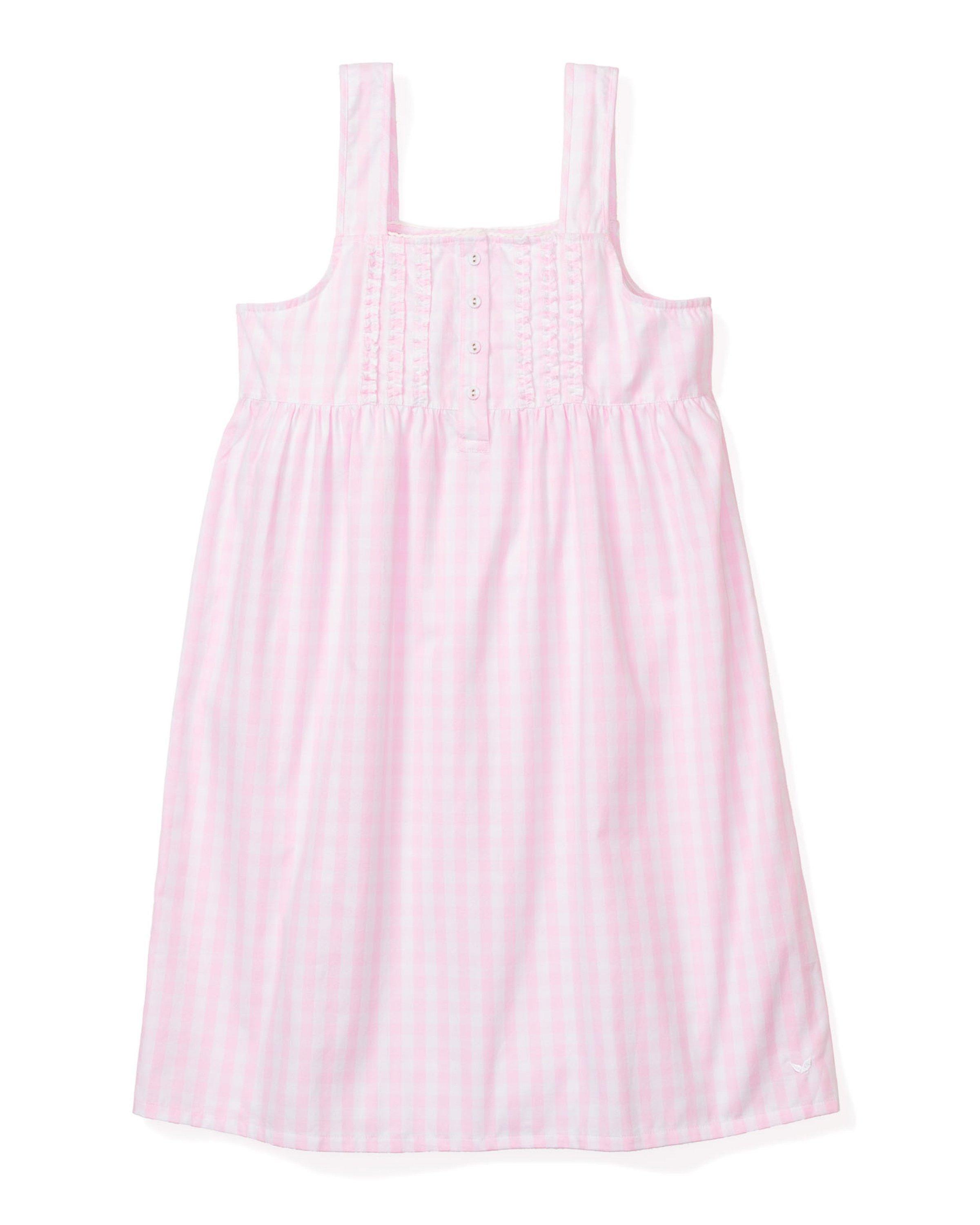 Janie and Jack Women's Pink Gingham Charlotte Nightgown