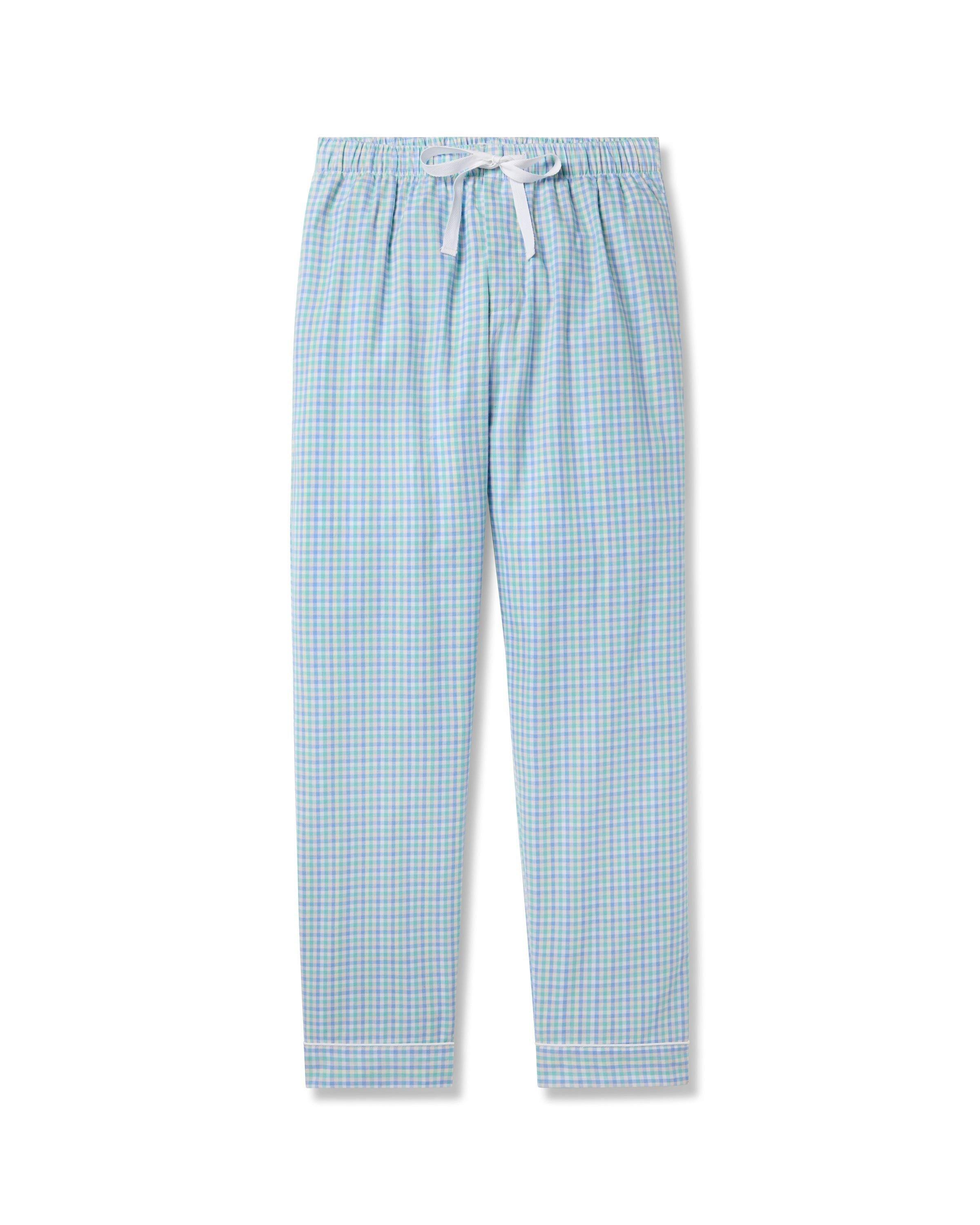 Janie and Jack Men's Twill Pants in Spring Gingham