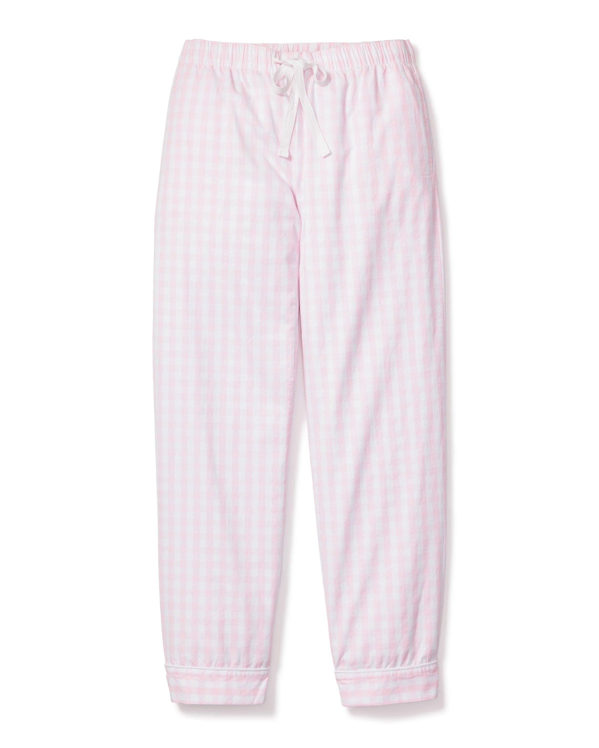 Janie and Jack Women's Pink Gingham Pant Separates