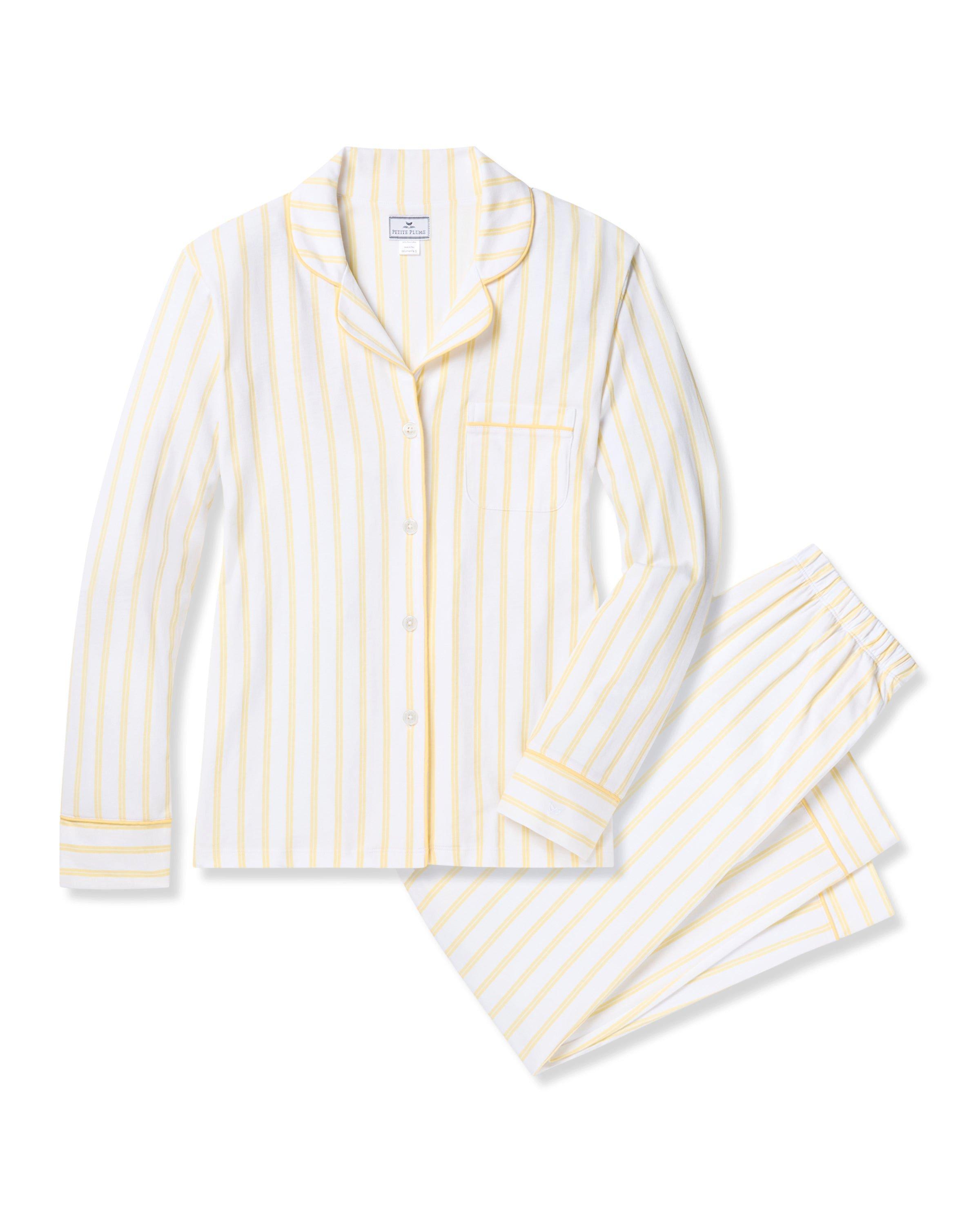 Janie and Jack Women's Pima Pajama in Sunny Stripe