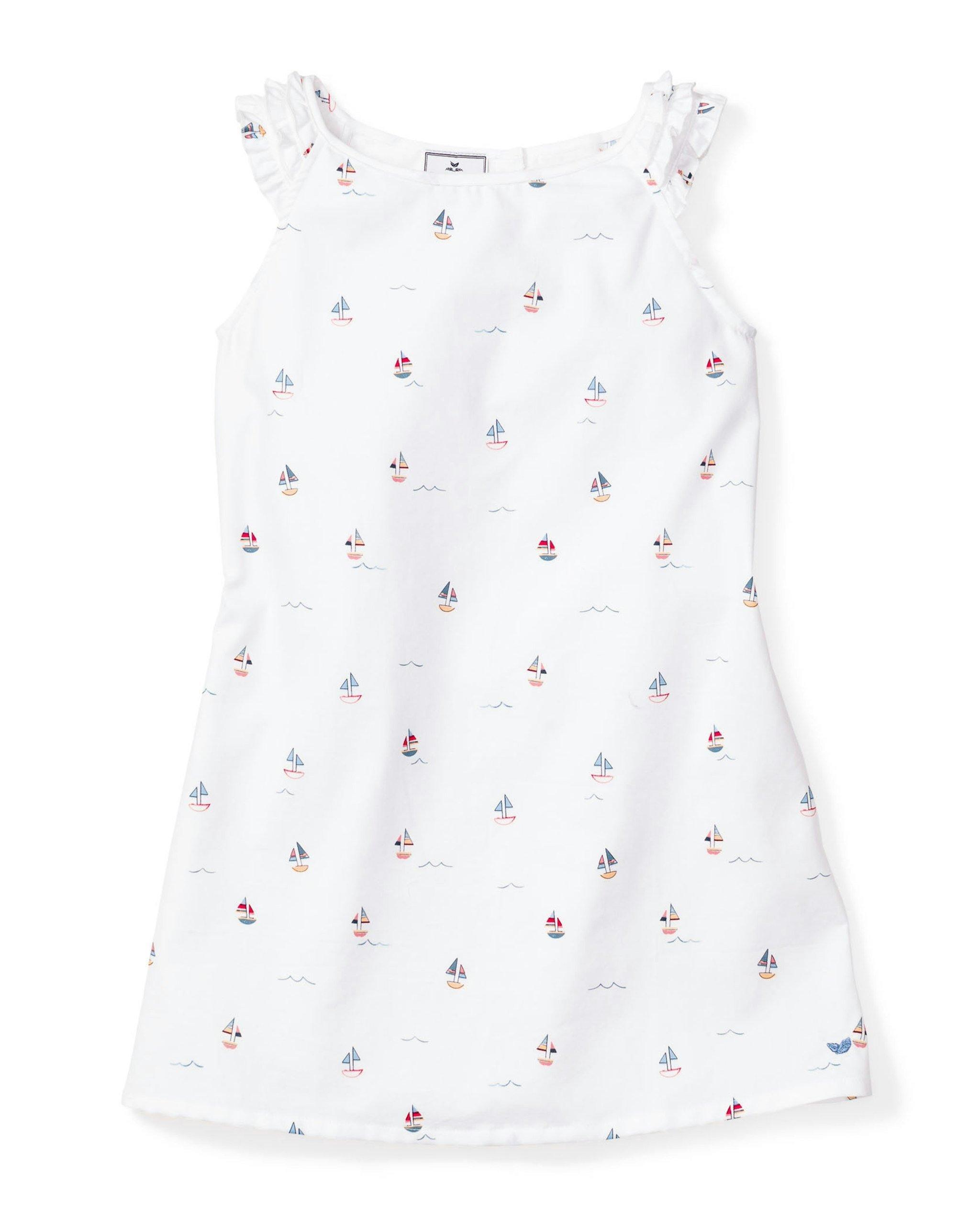 Janie and Jack Girl's Twill Amelie Nightgown in Bateau