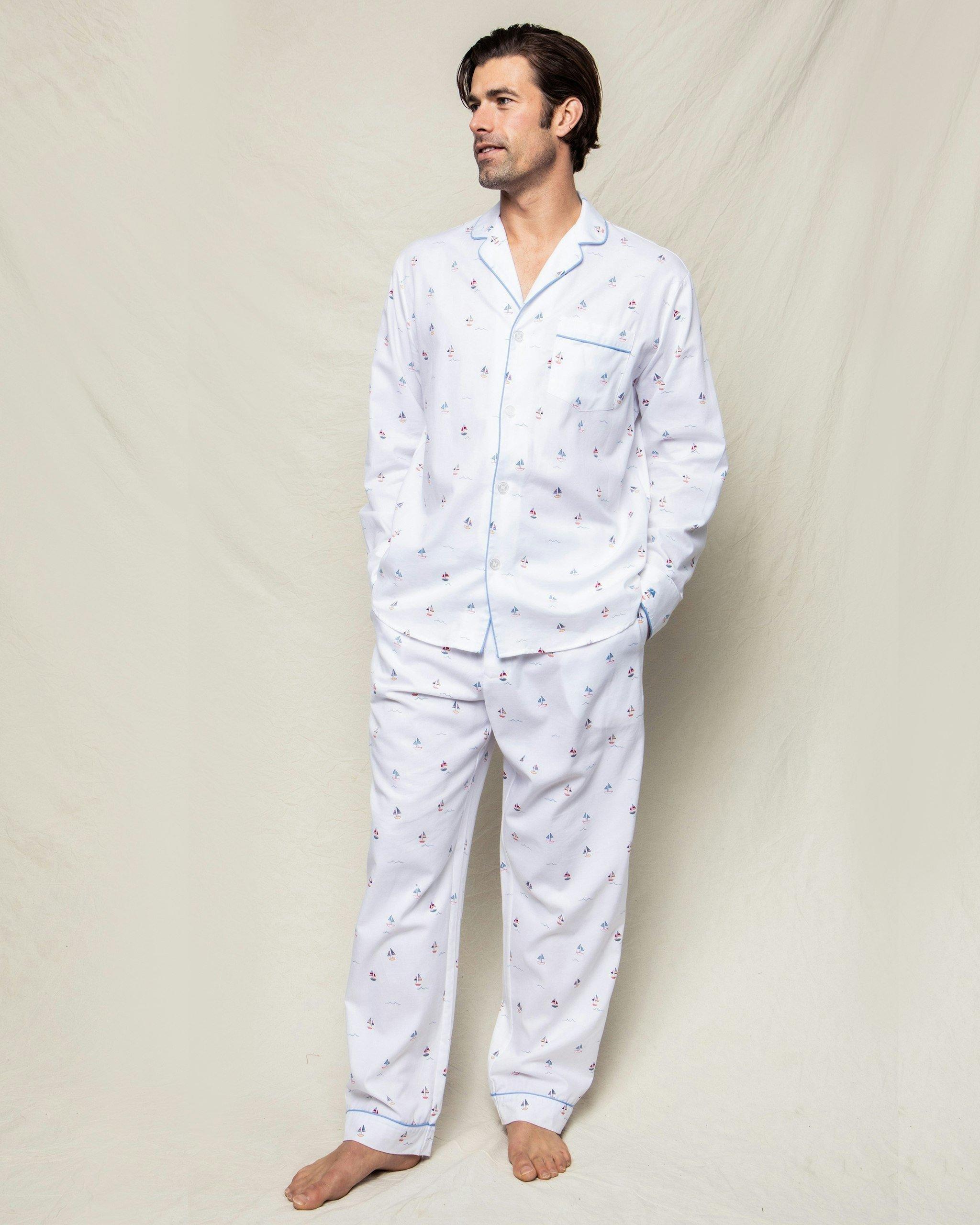 Janie and Jack Men's Pajama Set in Bateau