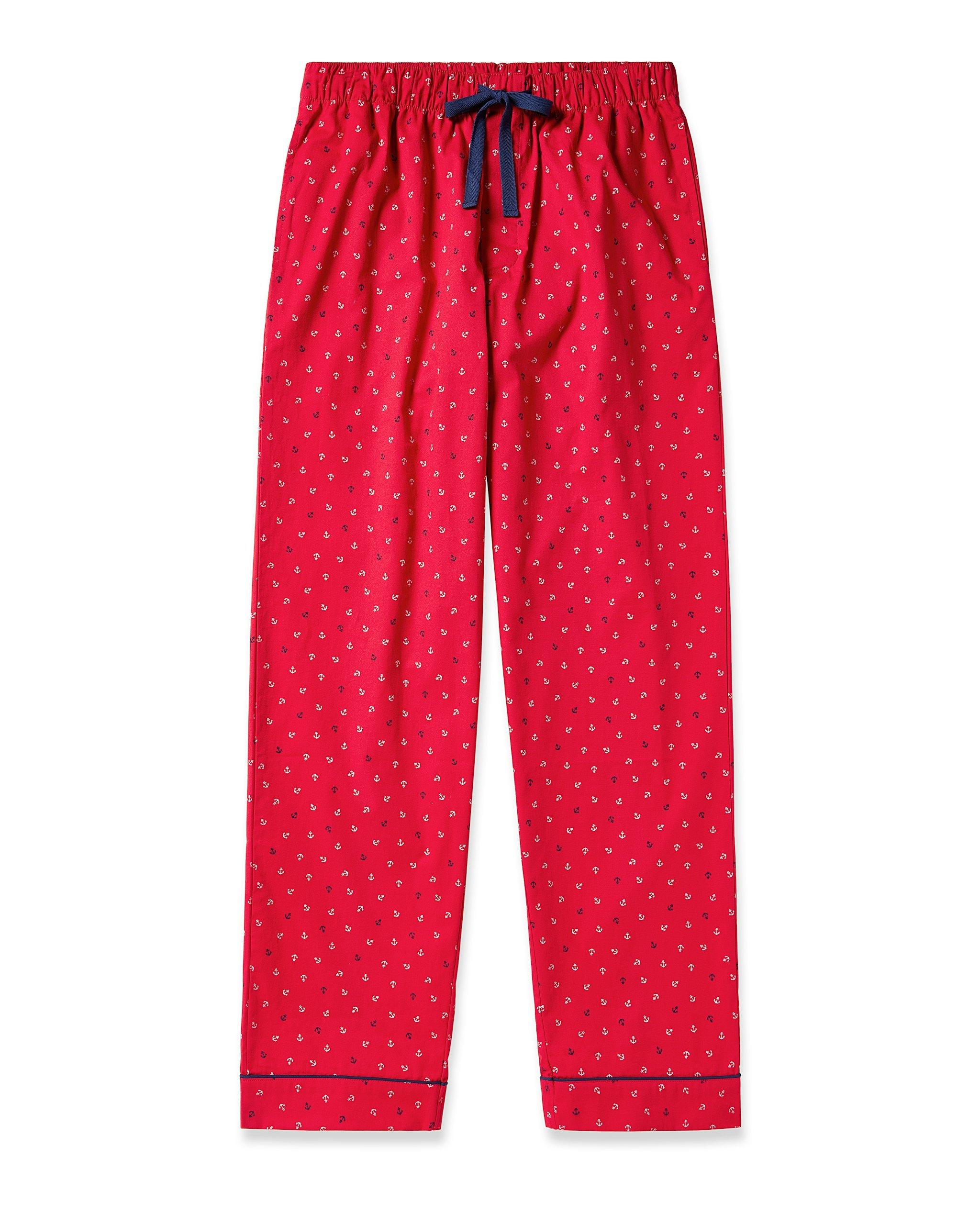 Janie and Jack Men's Twill Pajama Pant in Anchors Away