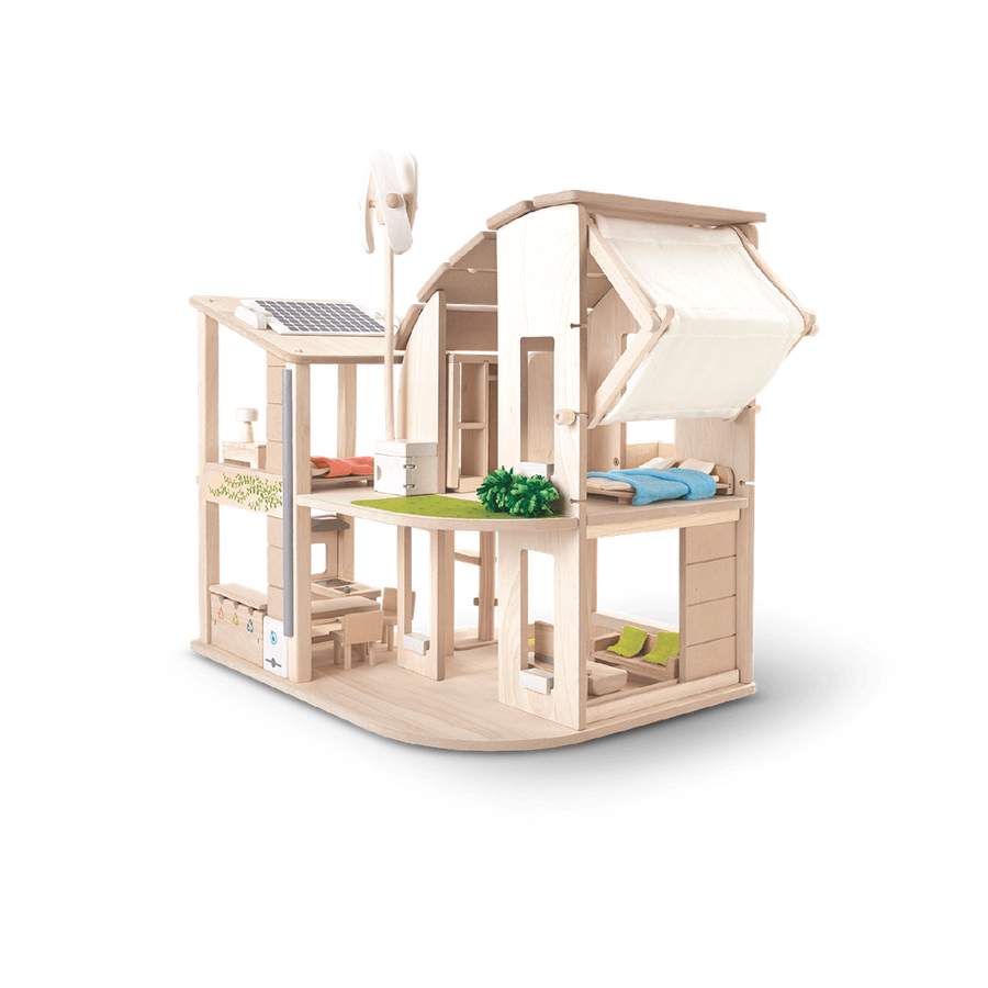 Janie and Jack Green Dollhouse With Furniture