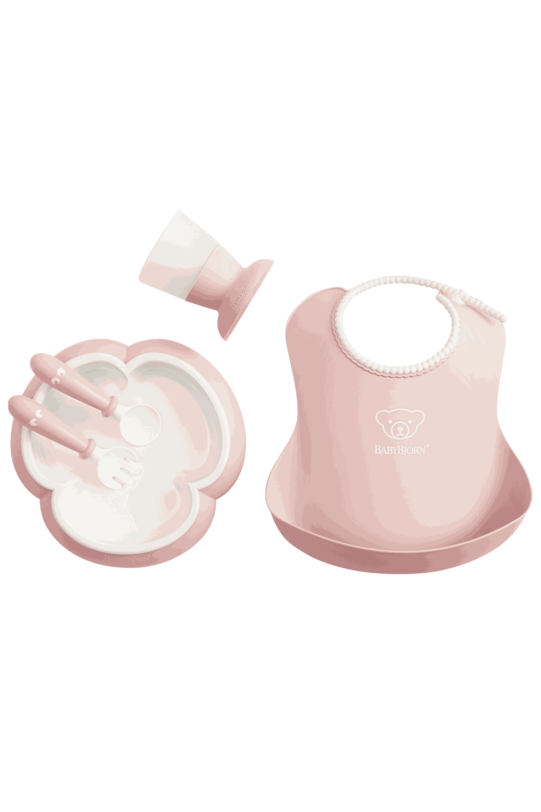 Janie and Jack Baby Dinner Set, Powder Pink